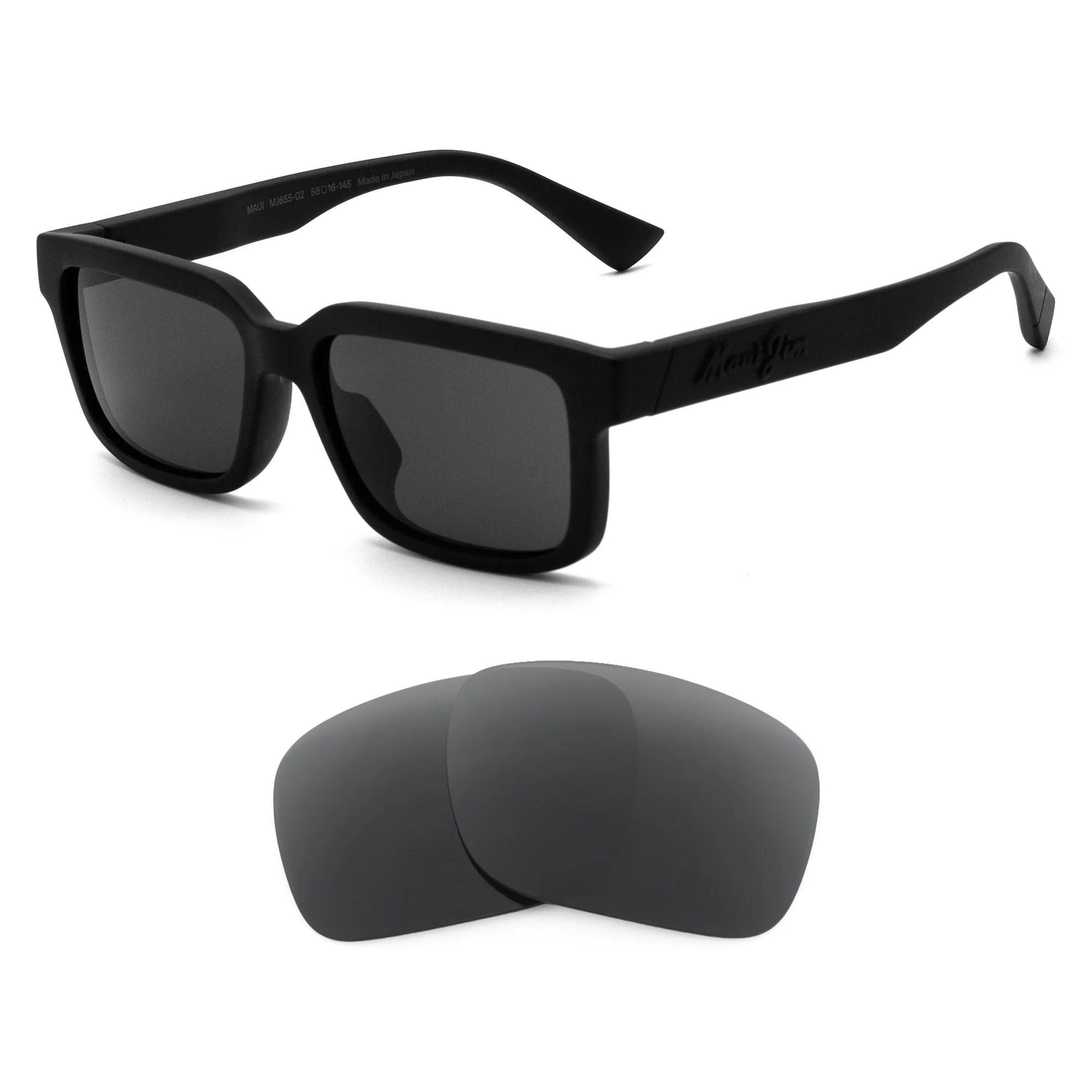 Revant Replacement Lenses for Maui Jim Hiapo MJ655 (Low Bridge Fit)