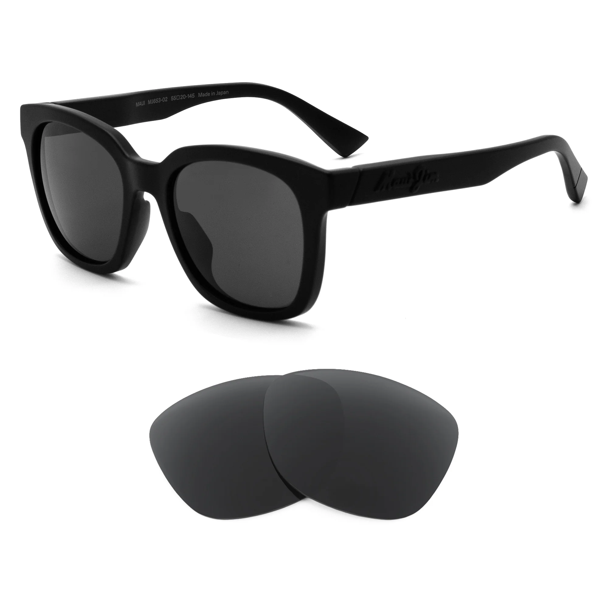 Revant Replacement Lenses for Maui Jim Honua MJ653 (Low Bridge Fit)