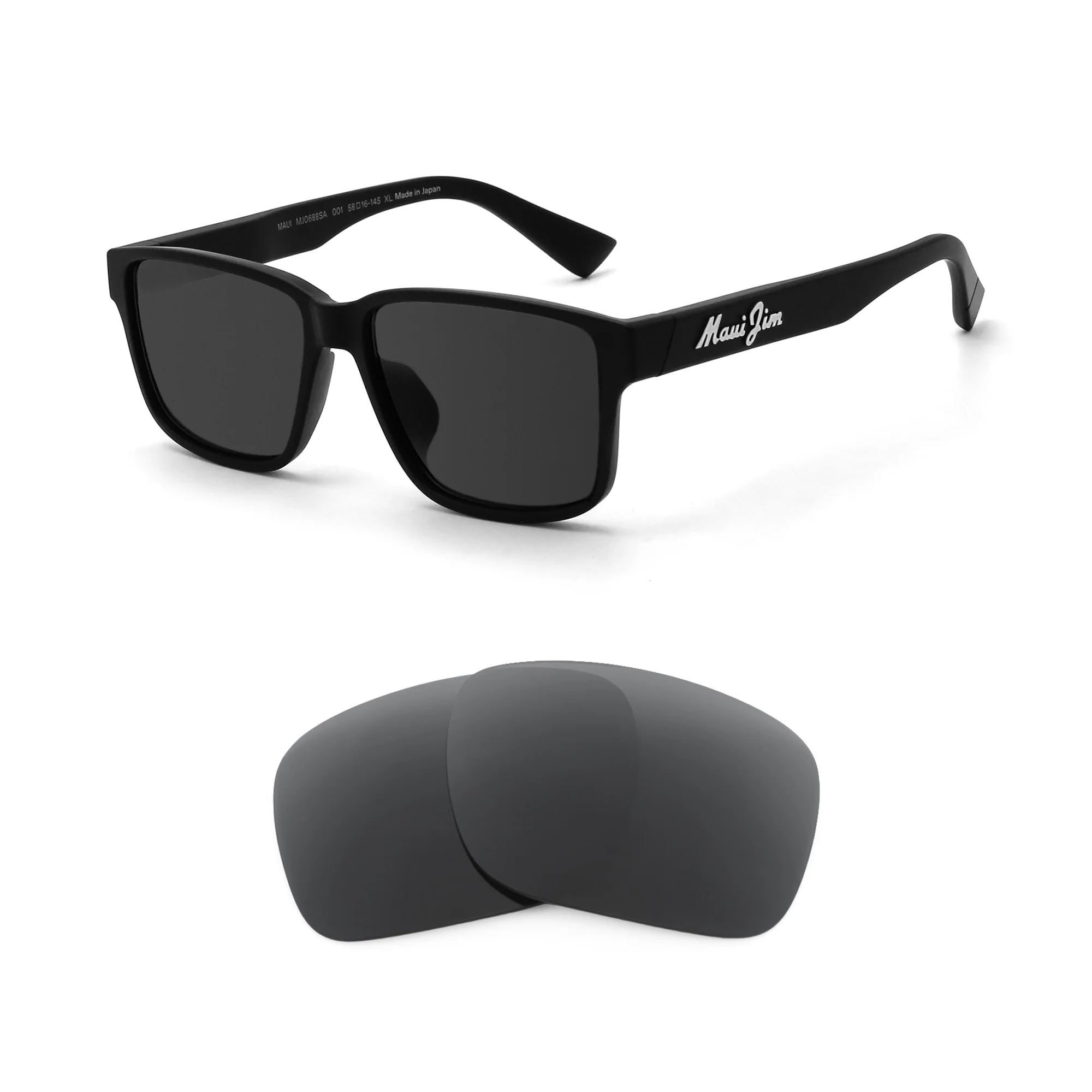Revant Replacement Lenses for Maui Jim Kuniahi (Low Bridge Fit)