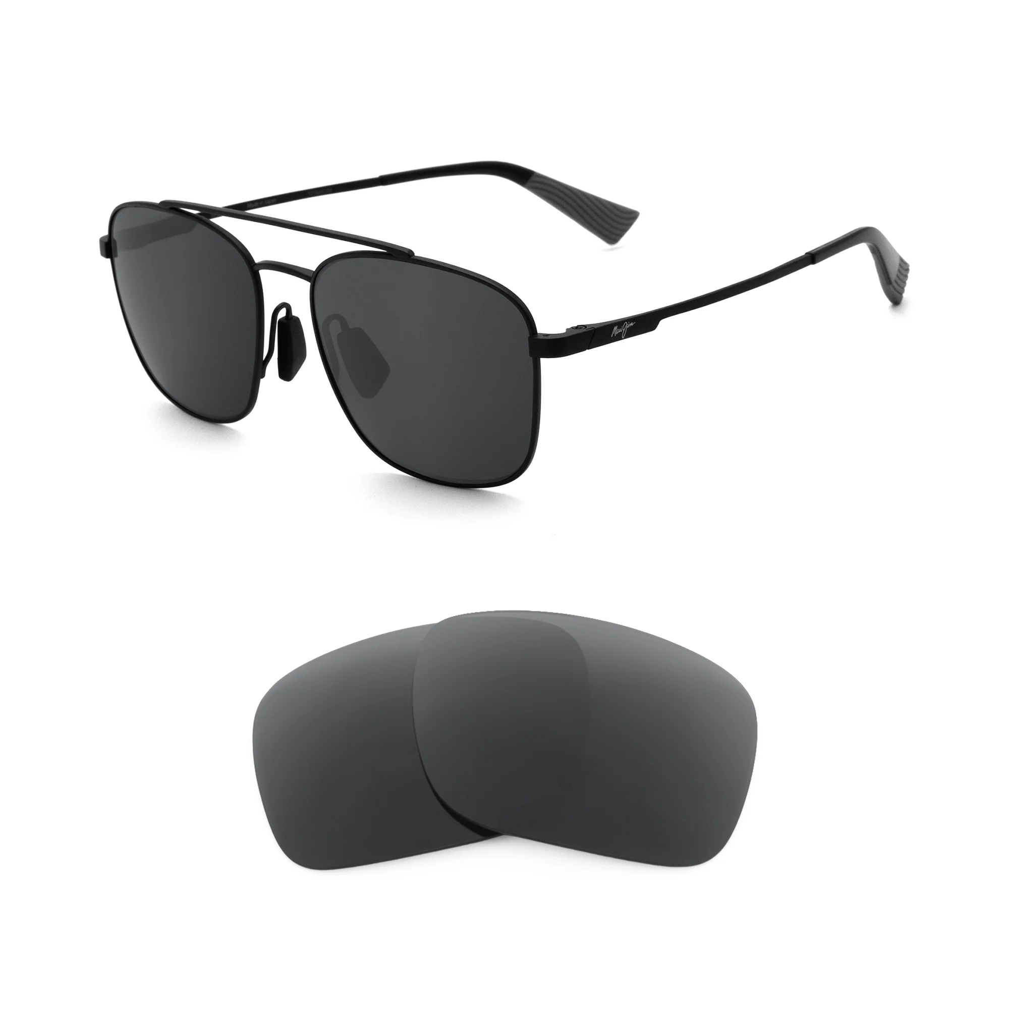 Revant Replacement Lenses for Maui Jim Piwai (Low Bridge Fit) MJ645