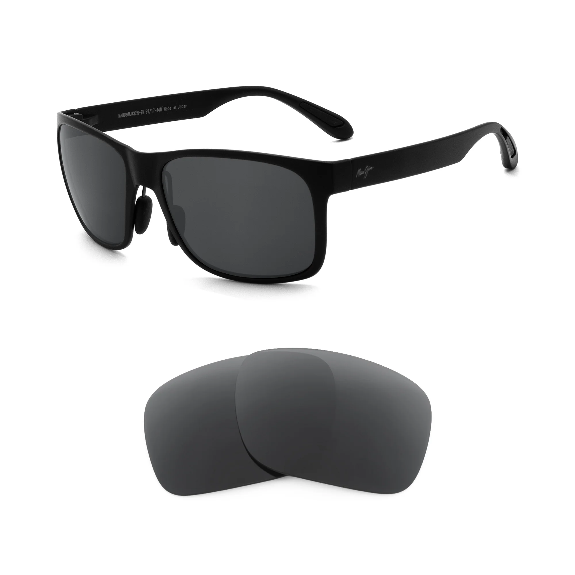 Revant Replacement Lenses for Maui Jim Red Sands (Low Bridge Fit) MJ432N