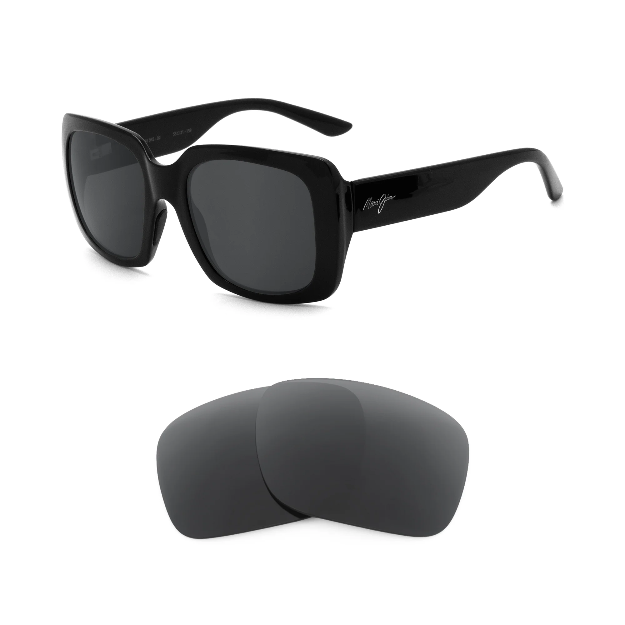 Revant Replacement Lenses for Maui Jim Two Steps MJ863