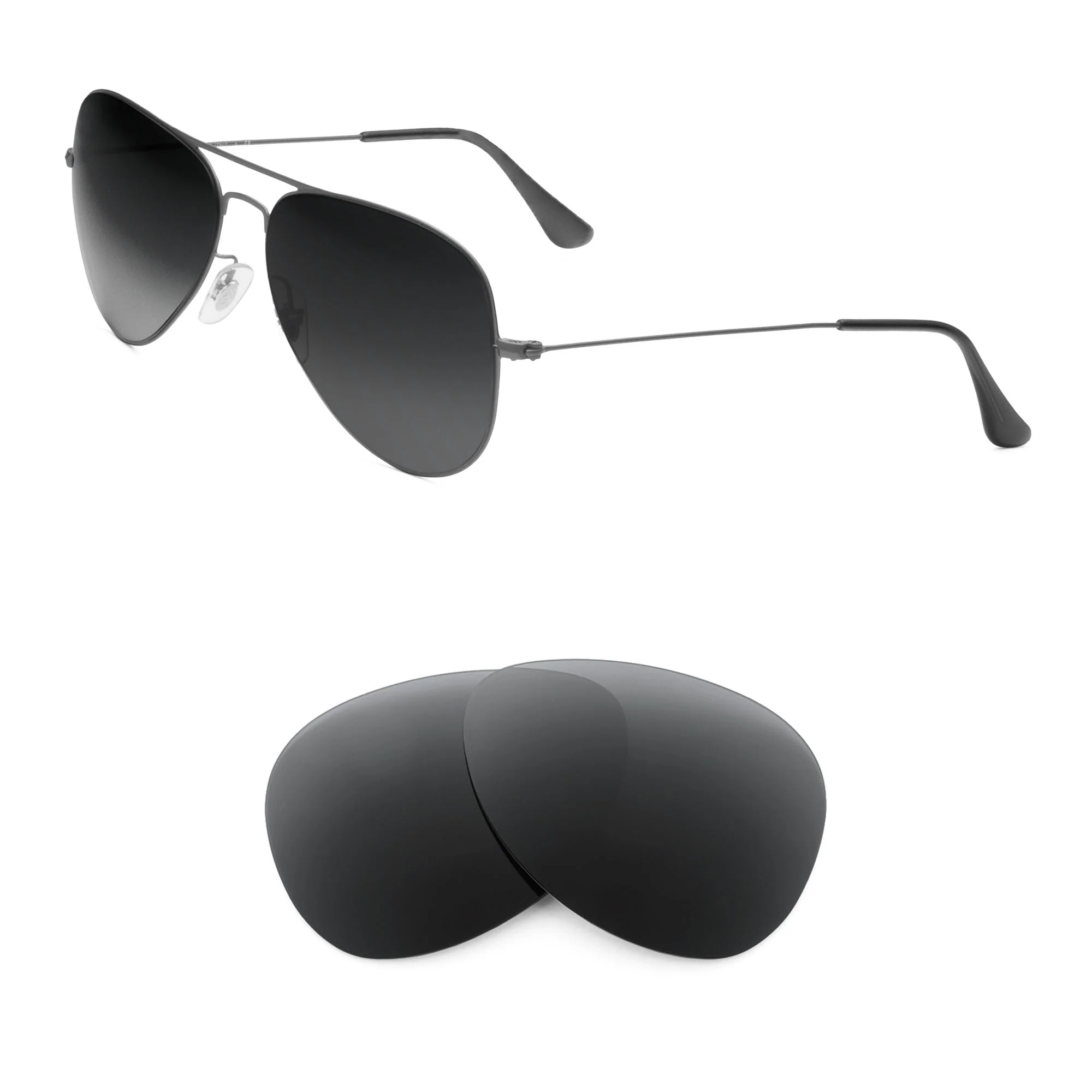 Revant Replacement Lenses for Ray-Ban Aviator Flat Metal RB3513M 56mm