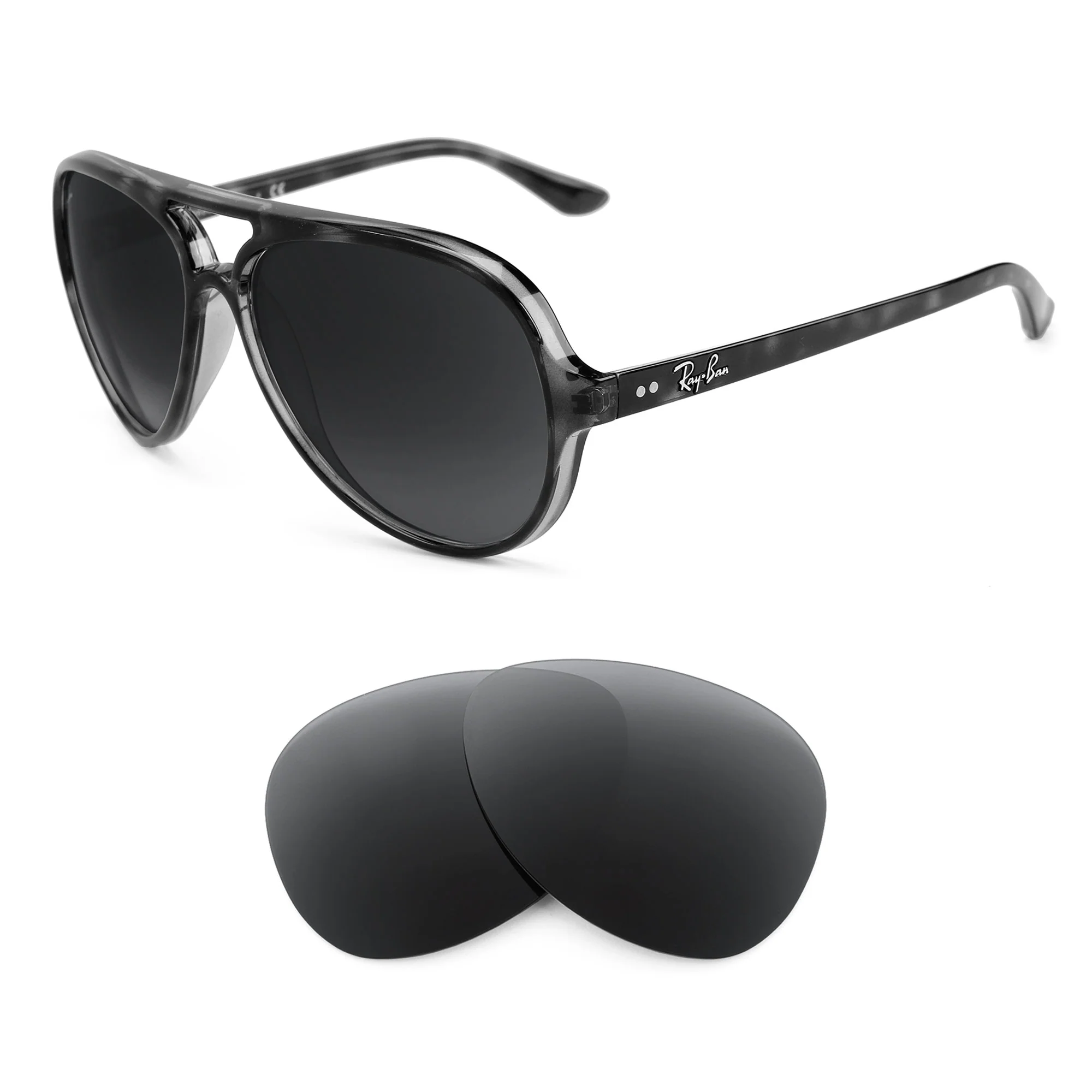 Revant Replacement Lenses for Ray-Ban Cats 5000 RB4125 59mm