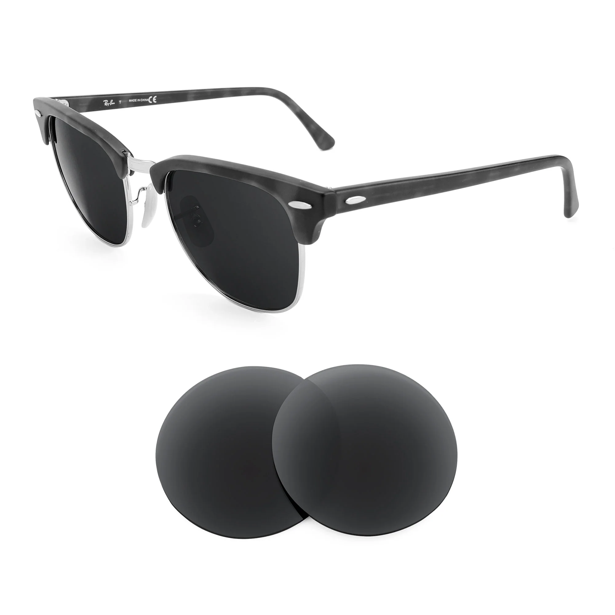 Revant Replacement Lenses for Ray-Ban Clubmaster RB3016 51mm