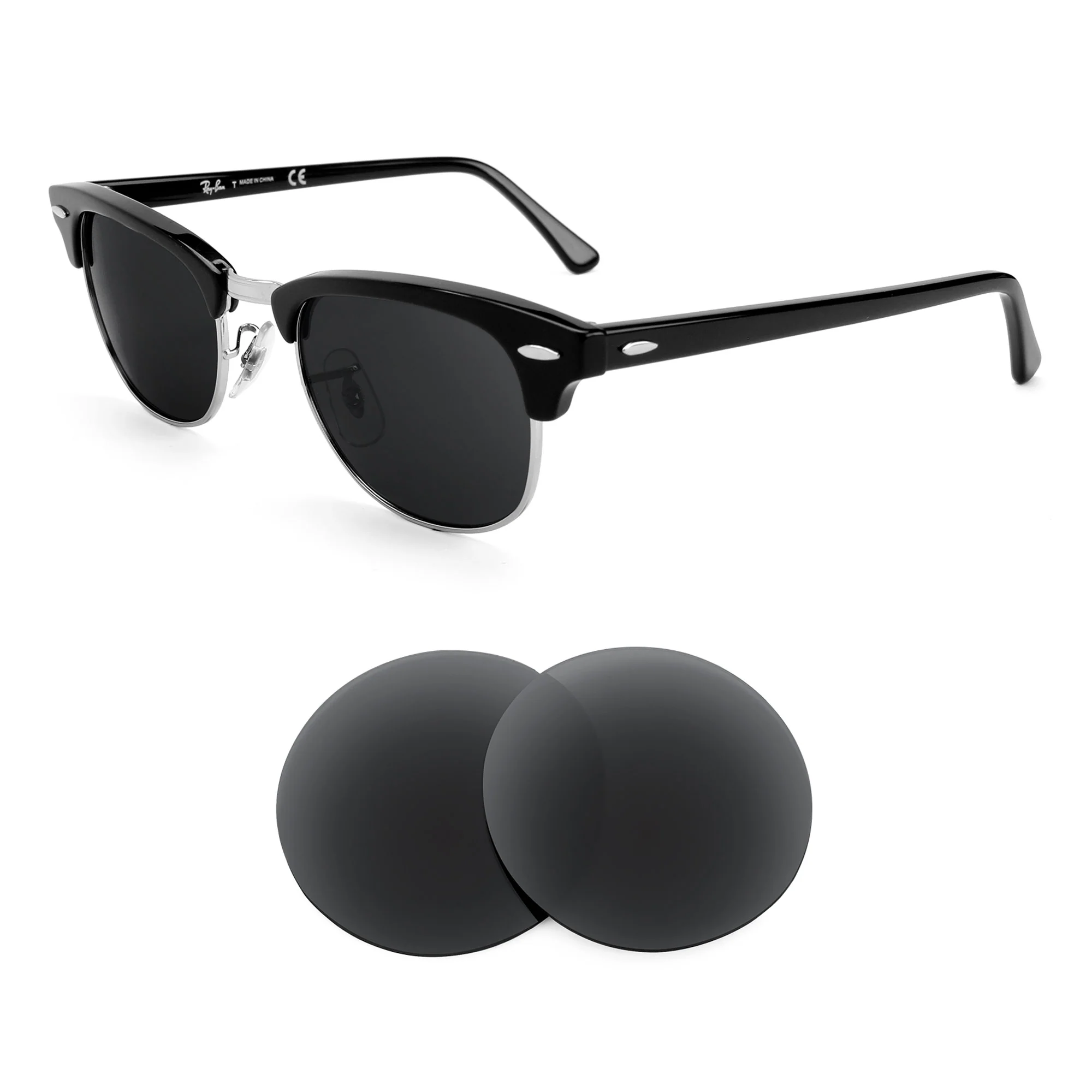 Revant Replacement Lenses for Ray-Ban Clubmaster RB5154 49mm