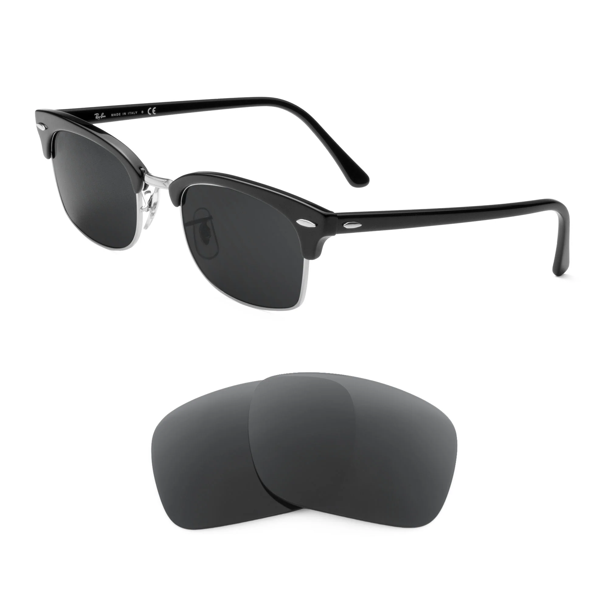 Revant Replacement Lenses for Ray-Ban Clubmaster Square RB3916 52mm