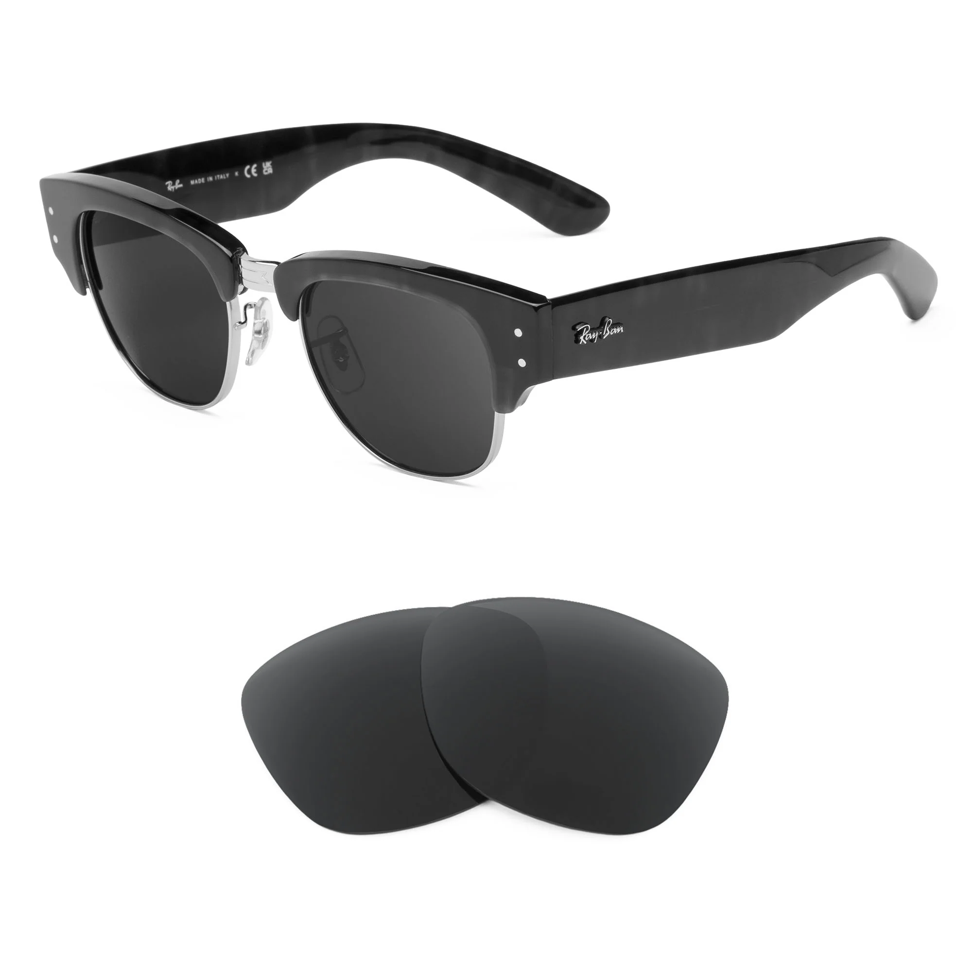 Revant Replacement Lenses for Ray-Ban Mega Clubmaster RB0316S 50mm