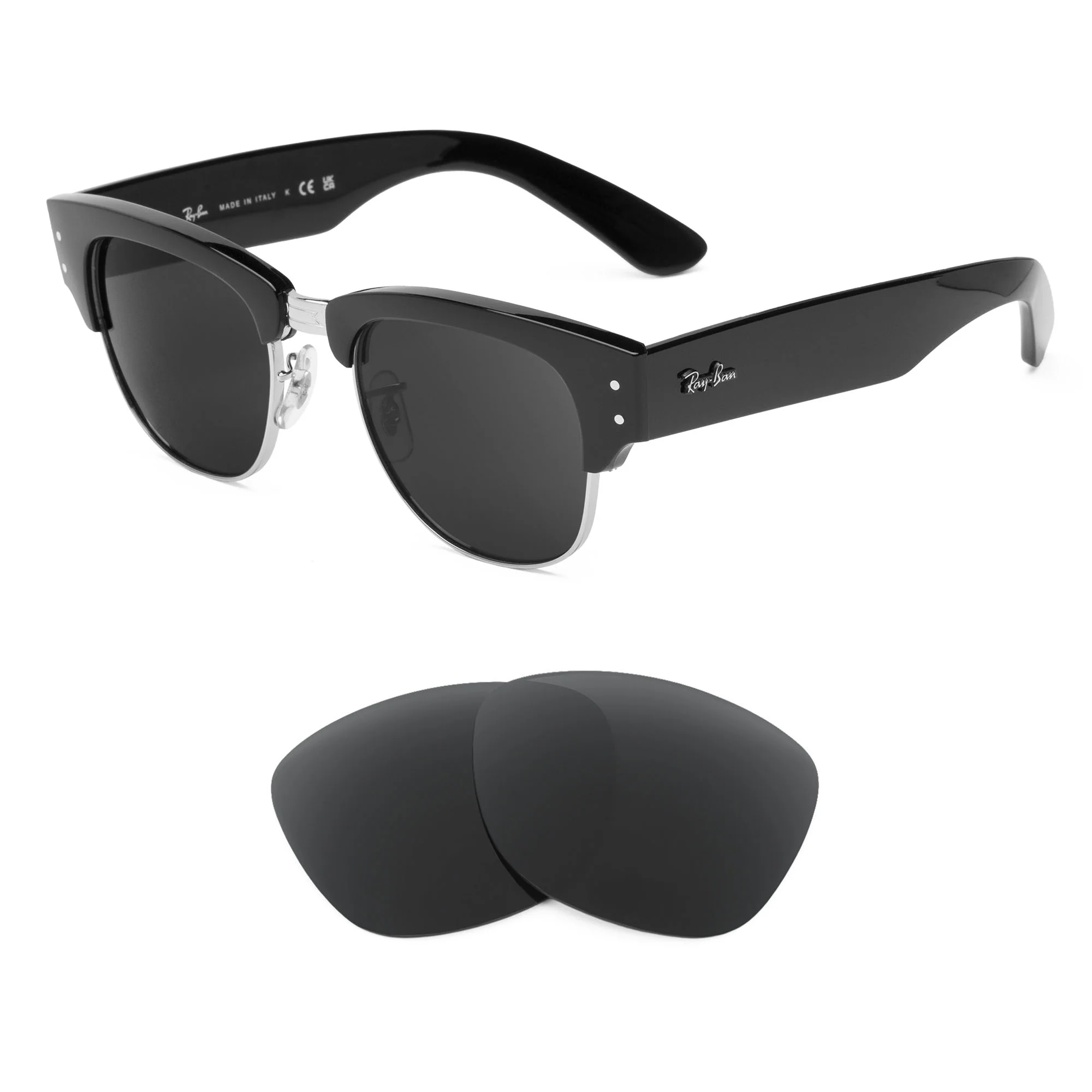 Revant Replacement Lenses for Ray-Ban Mega Clubmaster RB0316S 53mm