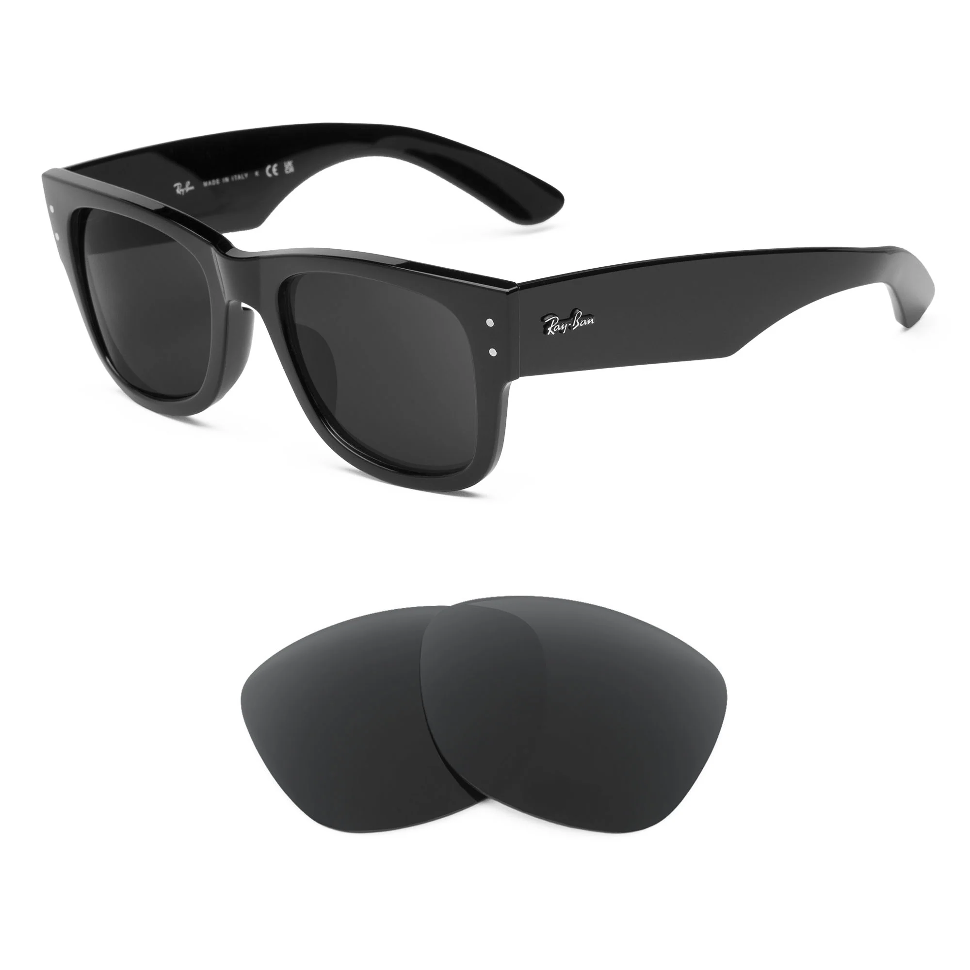 Revant Replacement Lenses for Ray-Ban Mega Wayfarer RB0840S 51mm