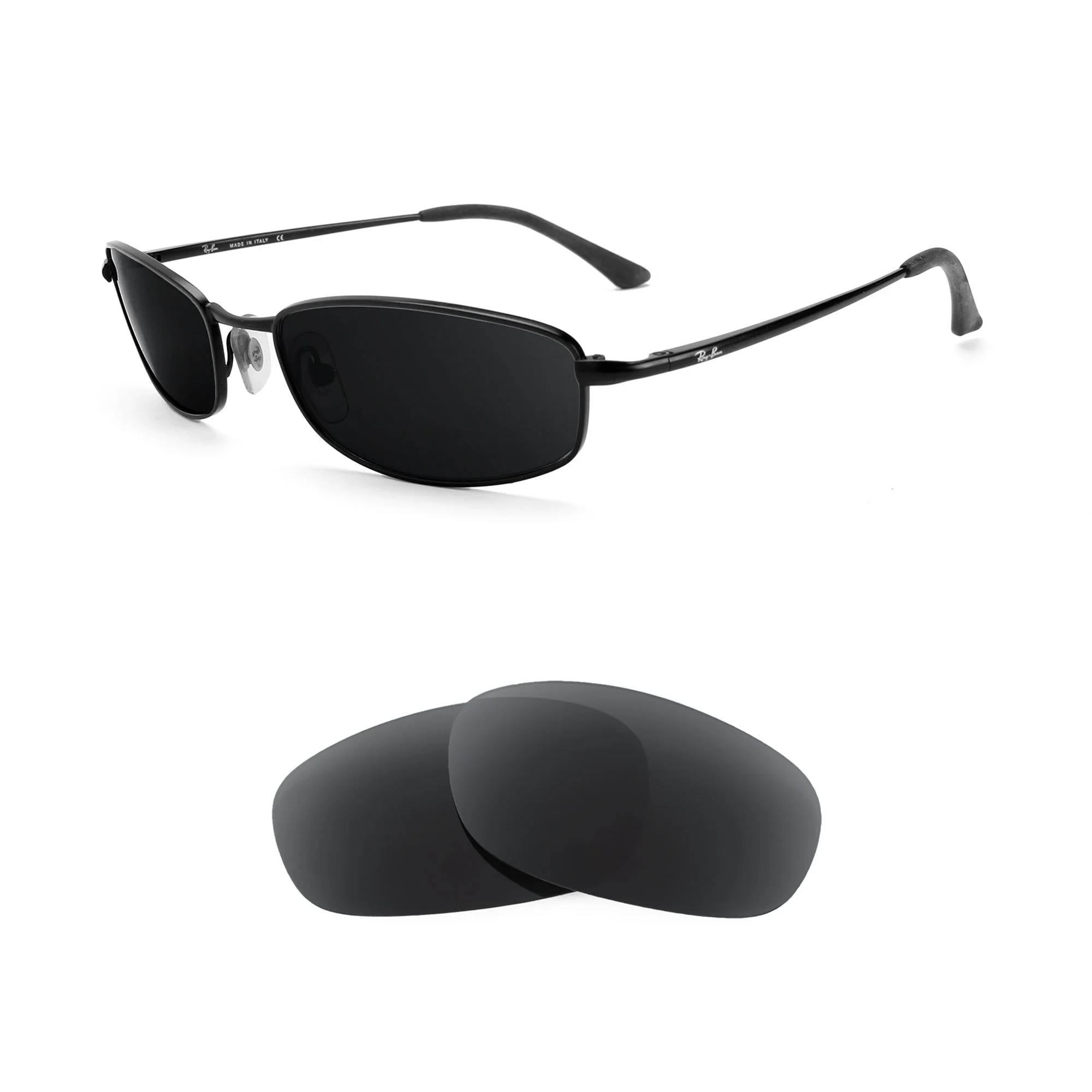 Revant Replacement Lenses for Ray-Ban New Sleek RB3198 55mm