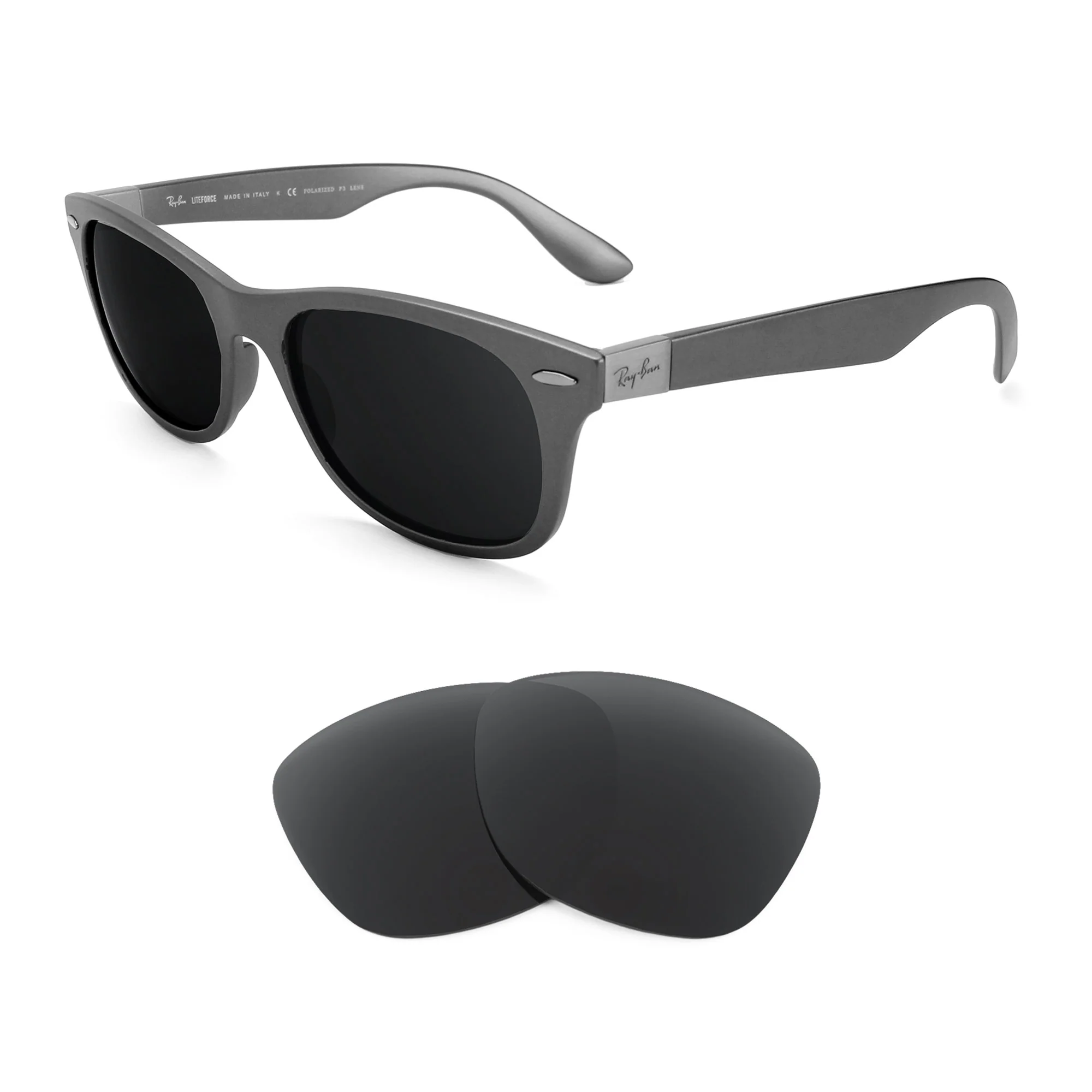 Revant Replacement Lenses for Ray-Ban New Wayfarer Liteforce RB4207 52mm