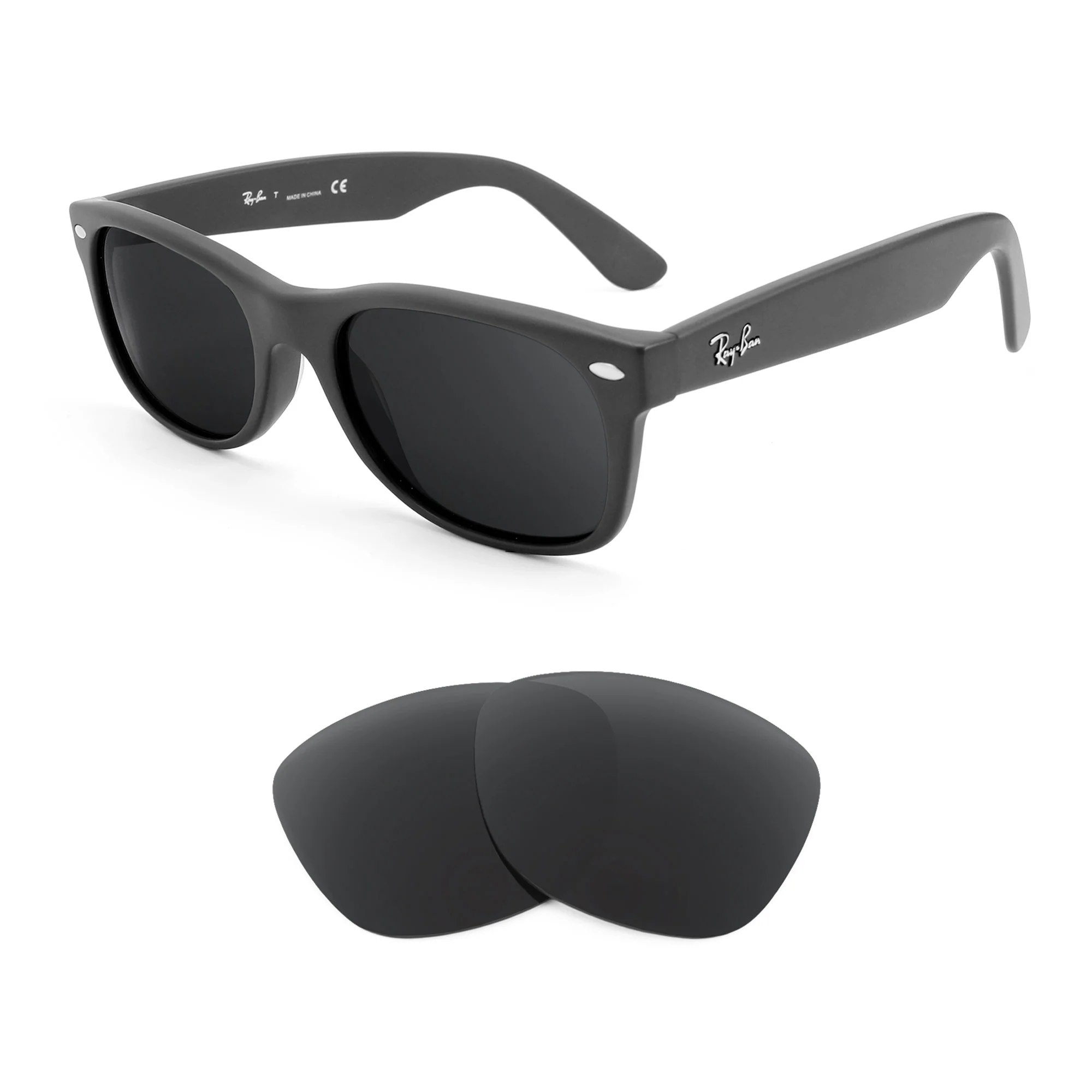 Revant Replacement Lenses for Ray-Ban New Wayfarer RB5184 52mm