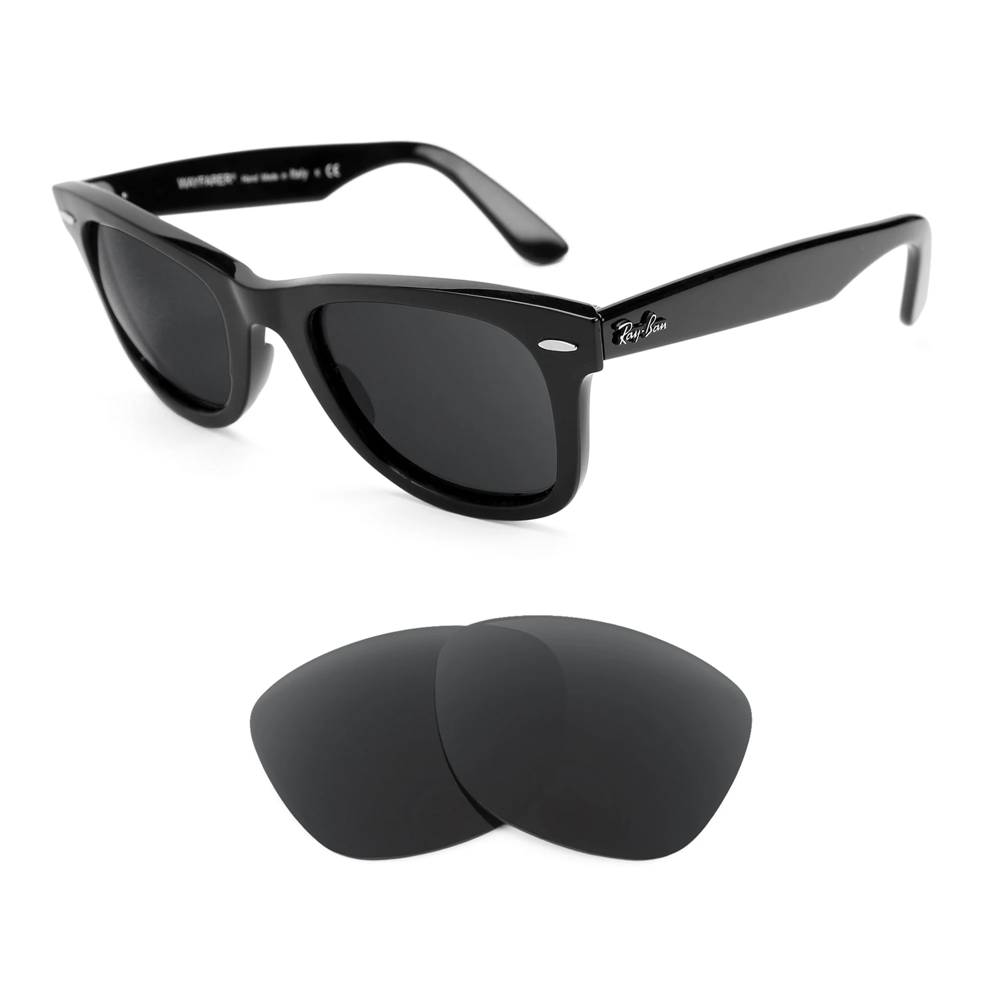 Revant Replacement Lenses for Ray-Ban Original Wayfarer RB2140 50mm