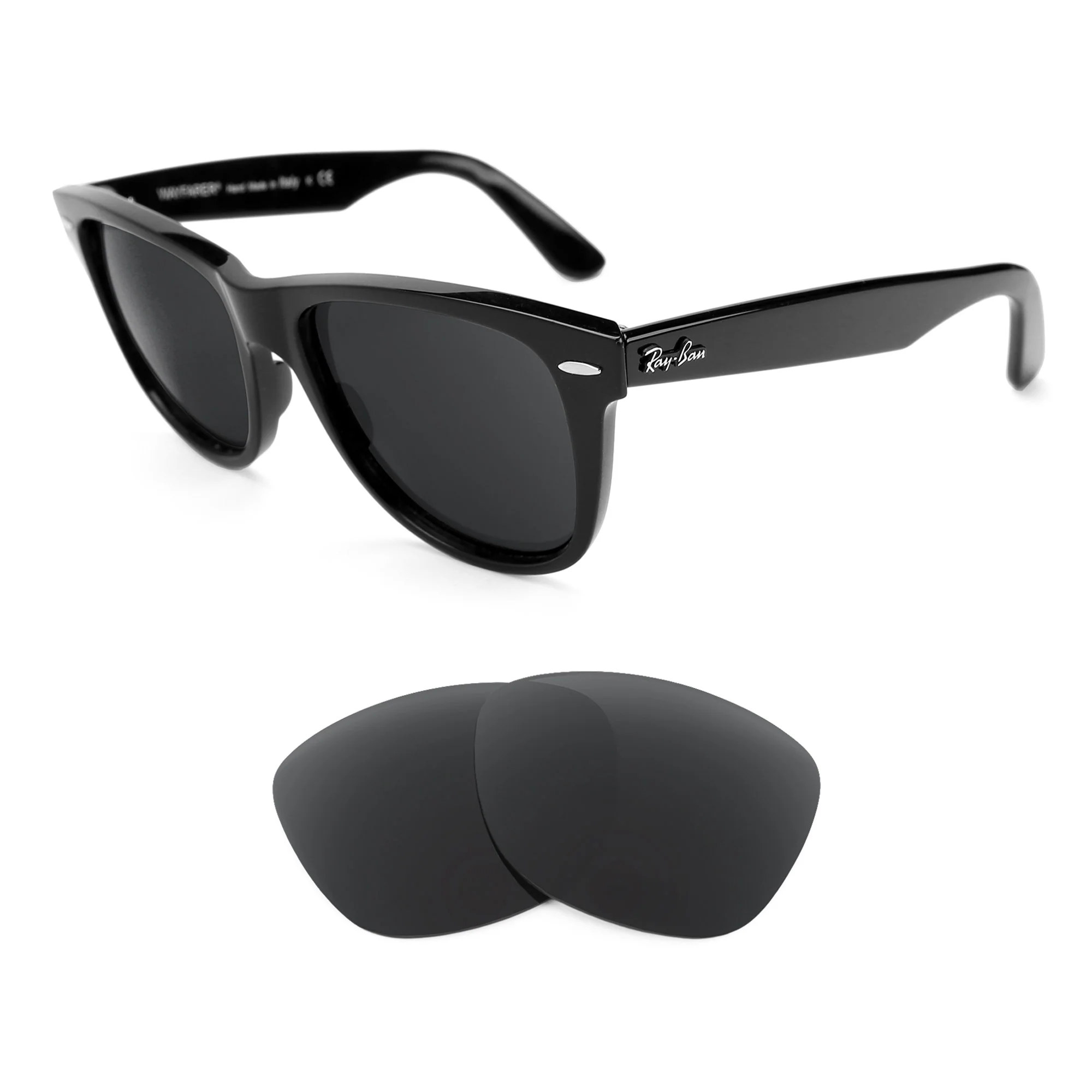 Revant Replacement Lenses for Ray-Ban Original Wayfarer RB2140 54mm