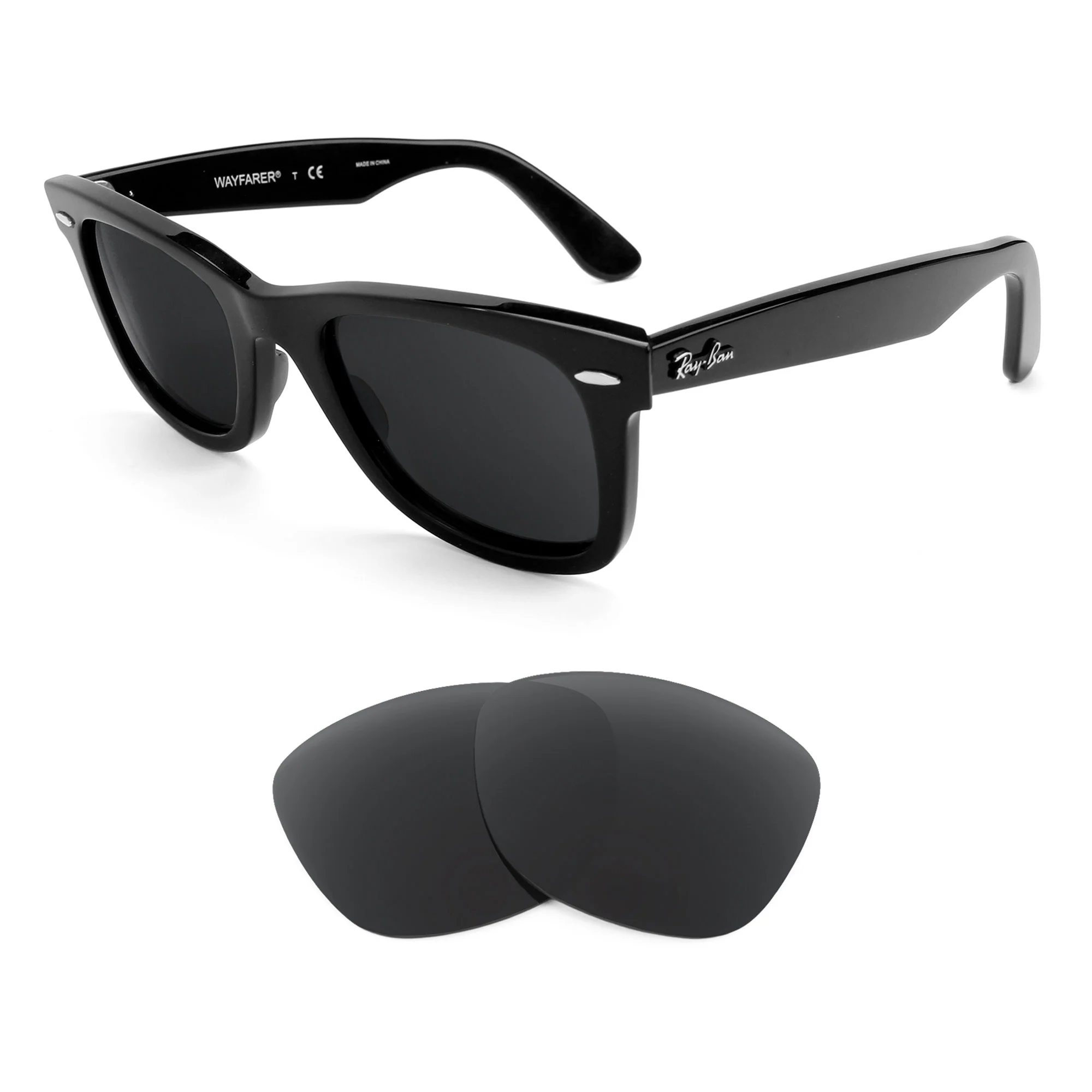 Revant Replacement Lenses for Ray-Ban Original Wayfarer RB5121 50mm