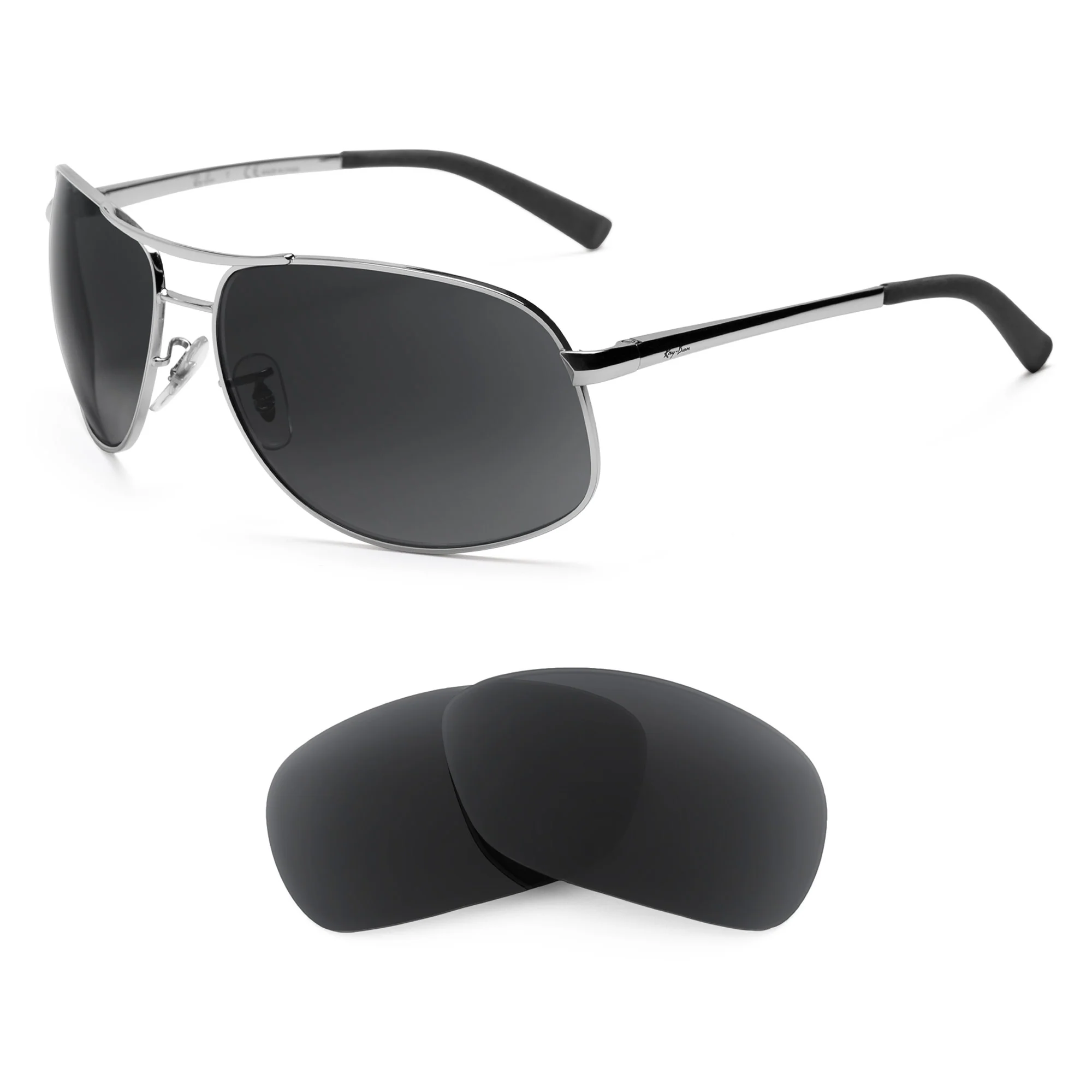 Revant Replacement Lenses for Ray-Ban RB3387 64mm