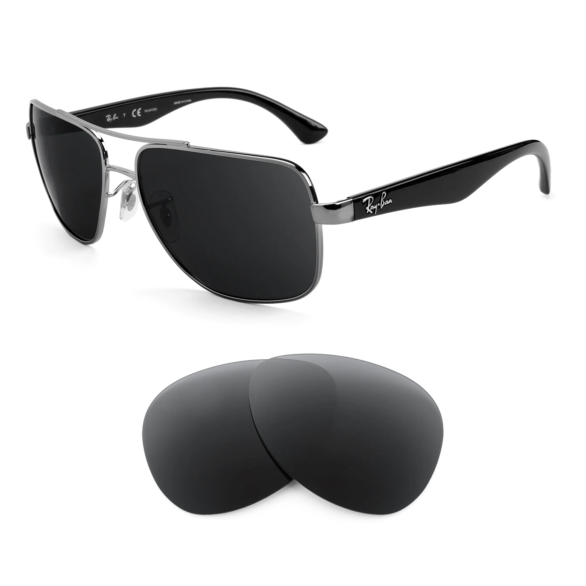 Revant Replacement Lenses for Ray-Ban RB3483 60mm