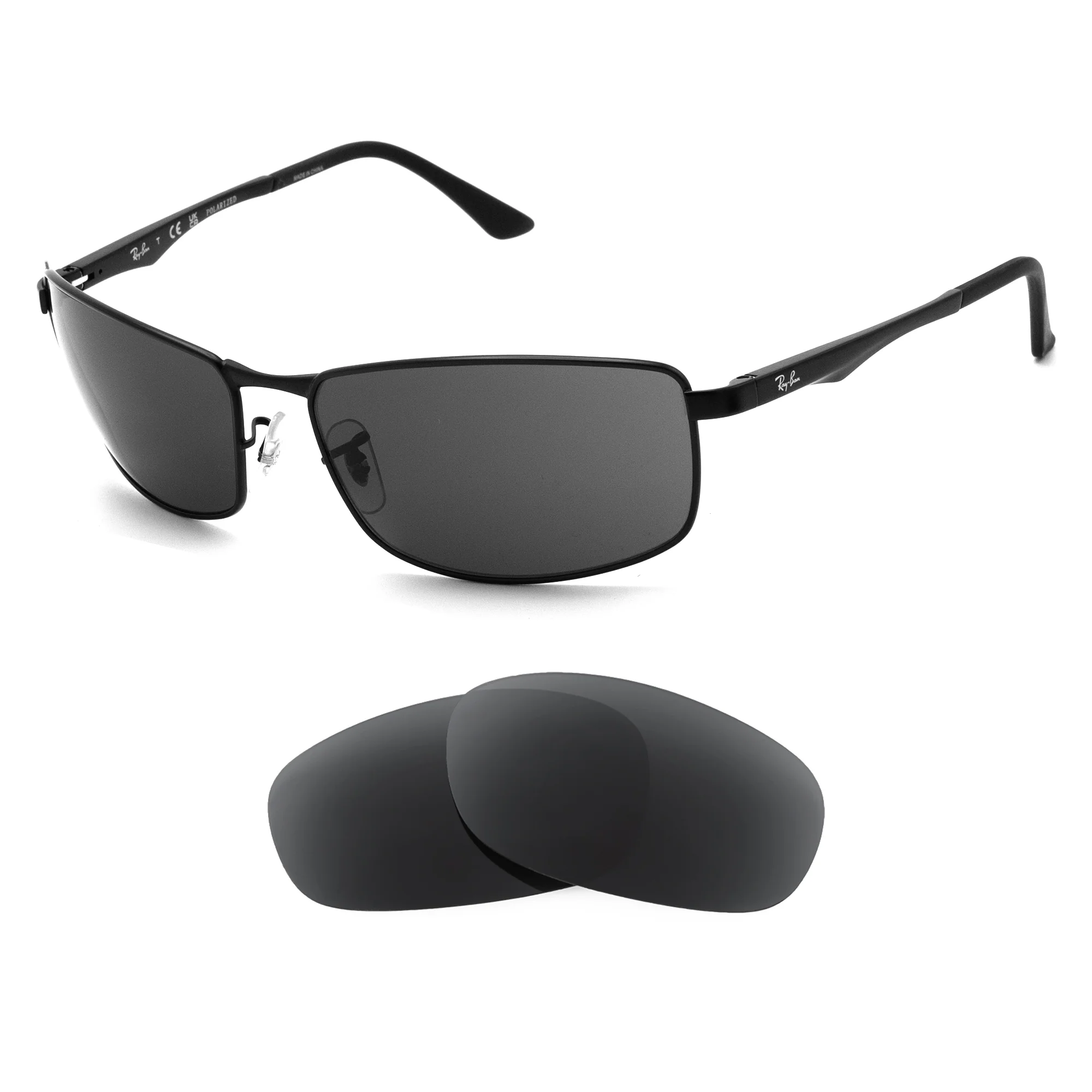 Revant Replacement Lenses for Ray-Ban RB3498 64mm