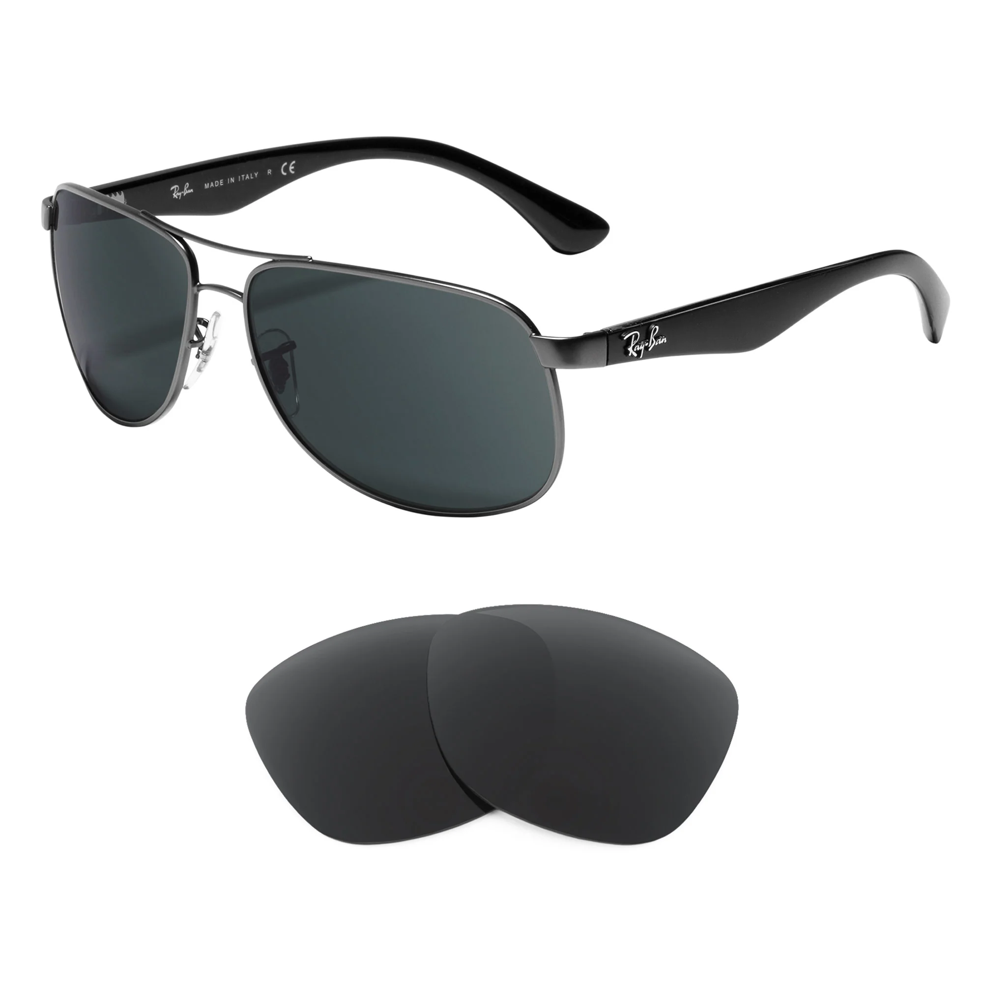 Revant Replacement Lenses for Ray-Ban RB3502 61mm