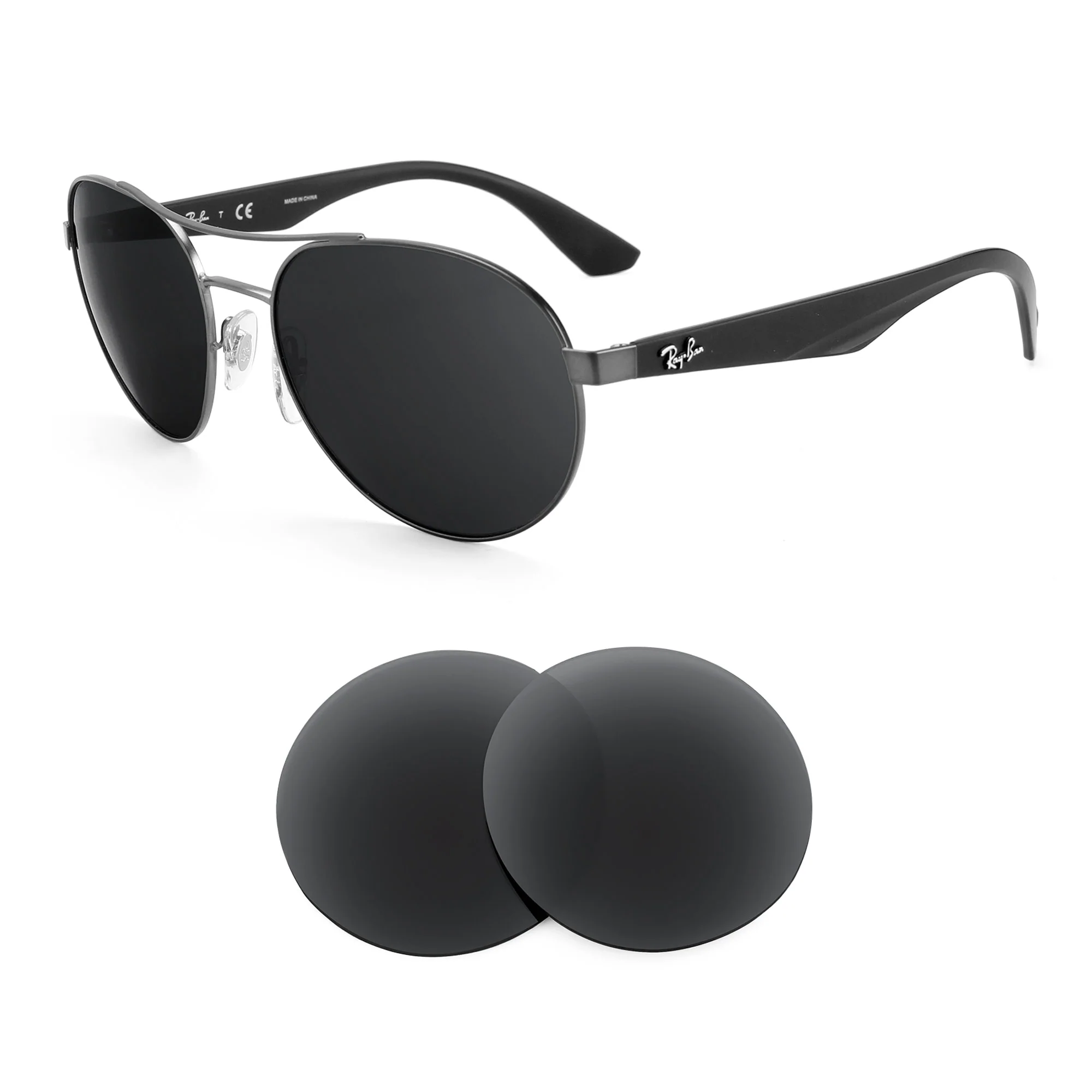 Revant Replacement Lenses for Ray-Ban RB3536 55mm