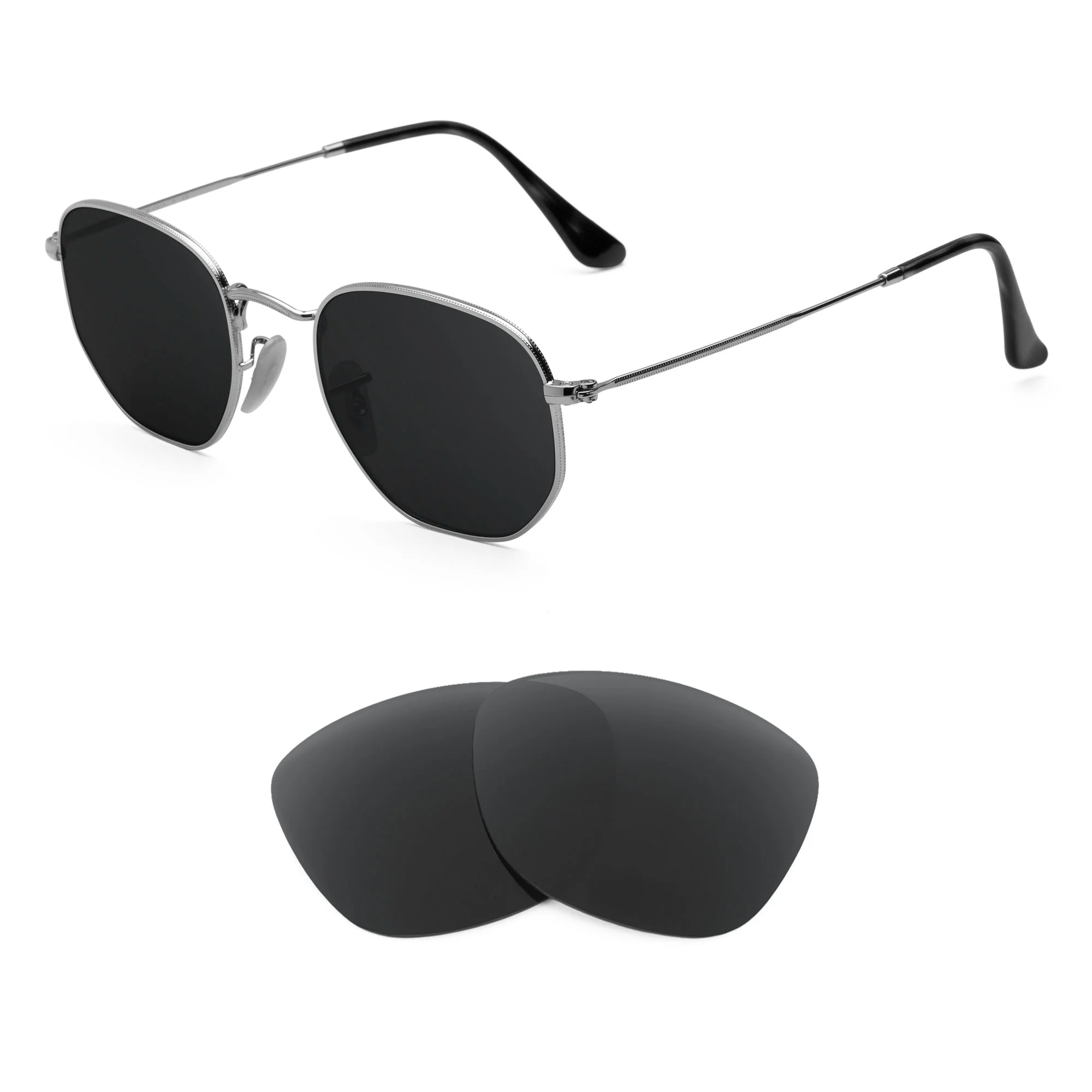 Revant Replacement Lenses for Ray-Ban Hexagonal RB3548N 48mm