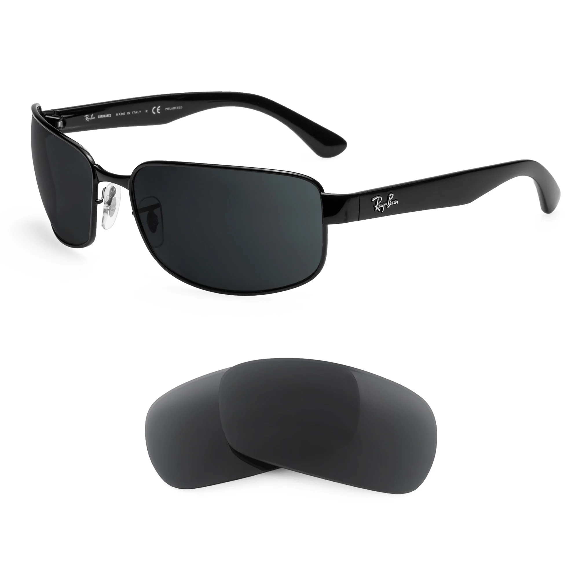 Revant Replacement Lenses for Ray-Ban RB3566 65mm