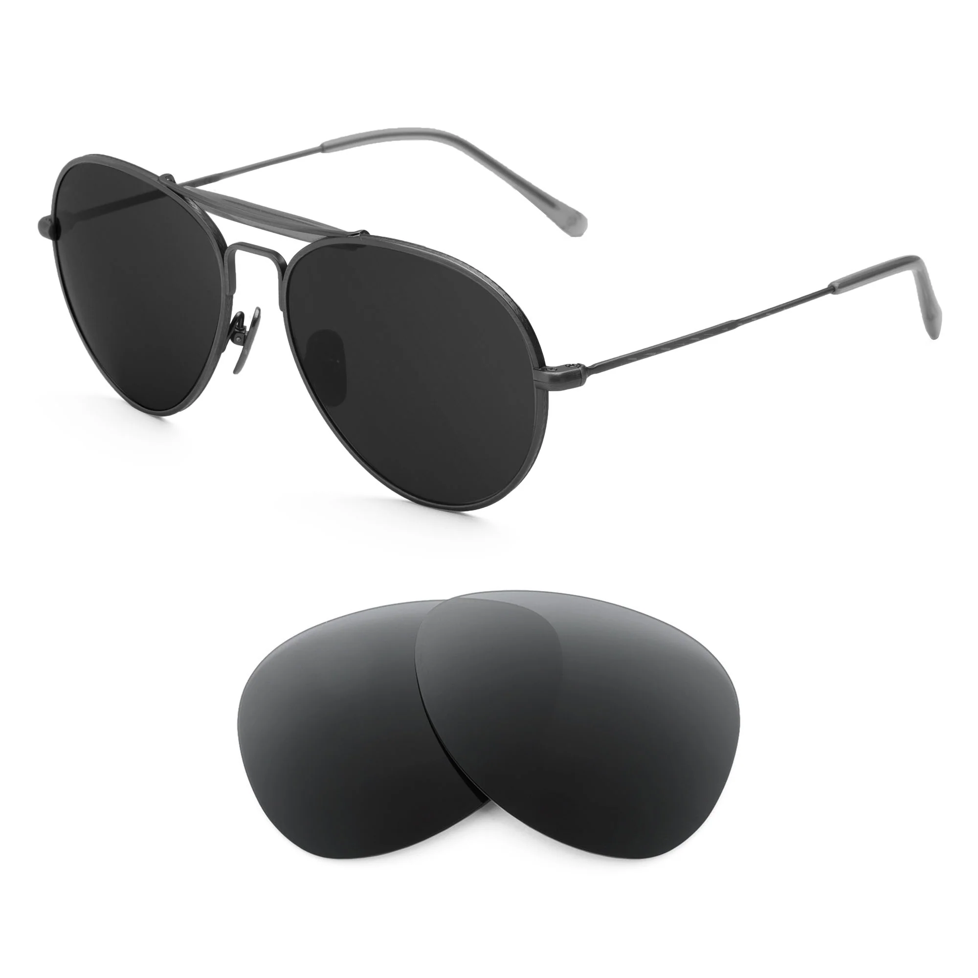 Revant Replacement Lenses for Ray-Ban RB8063 Titanium 55mm