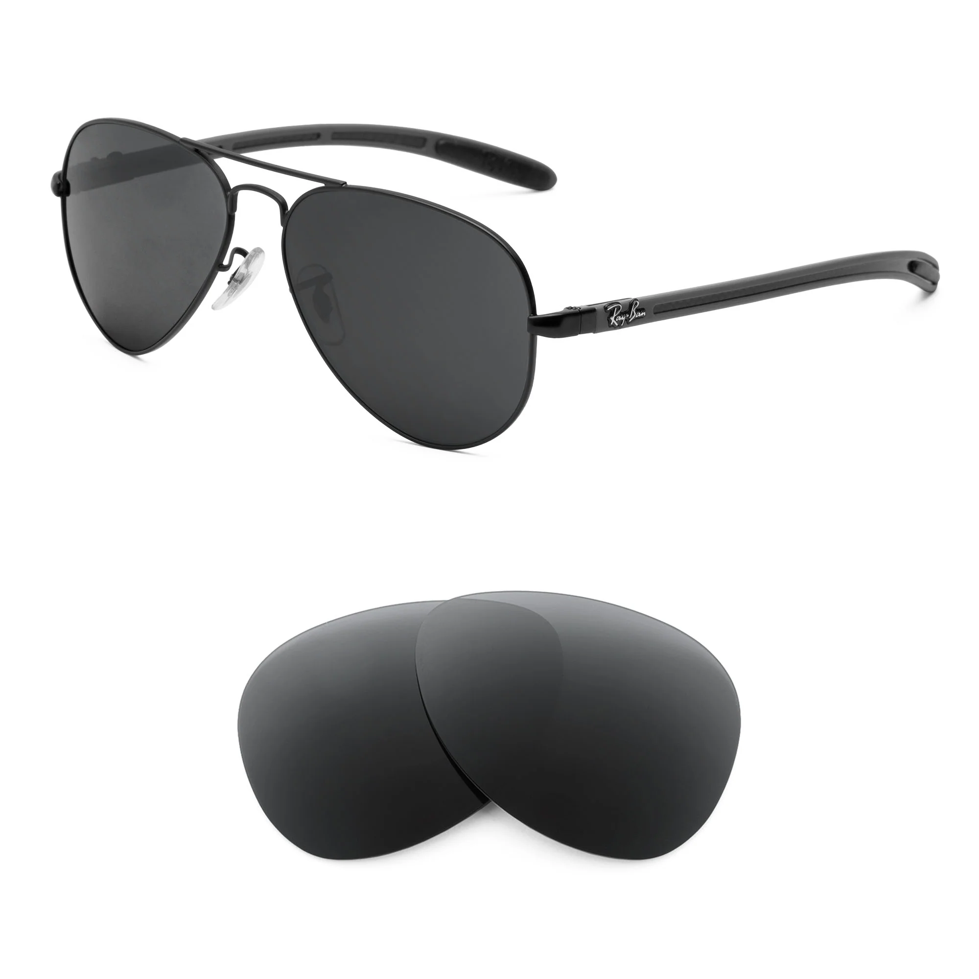 Revant Replacement Lenses for Ray-Ban RB8307 55mm