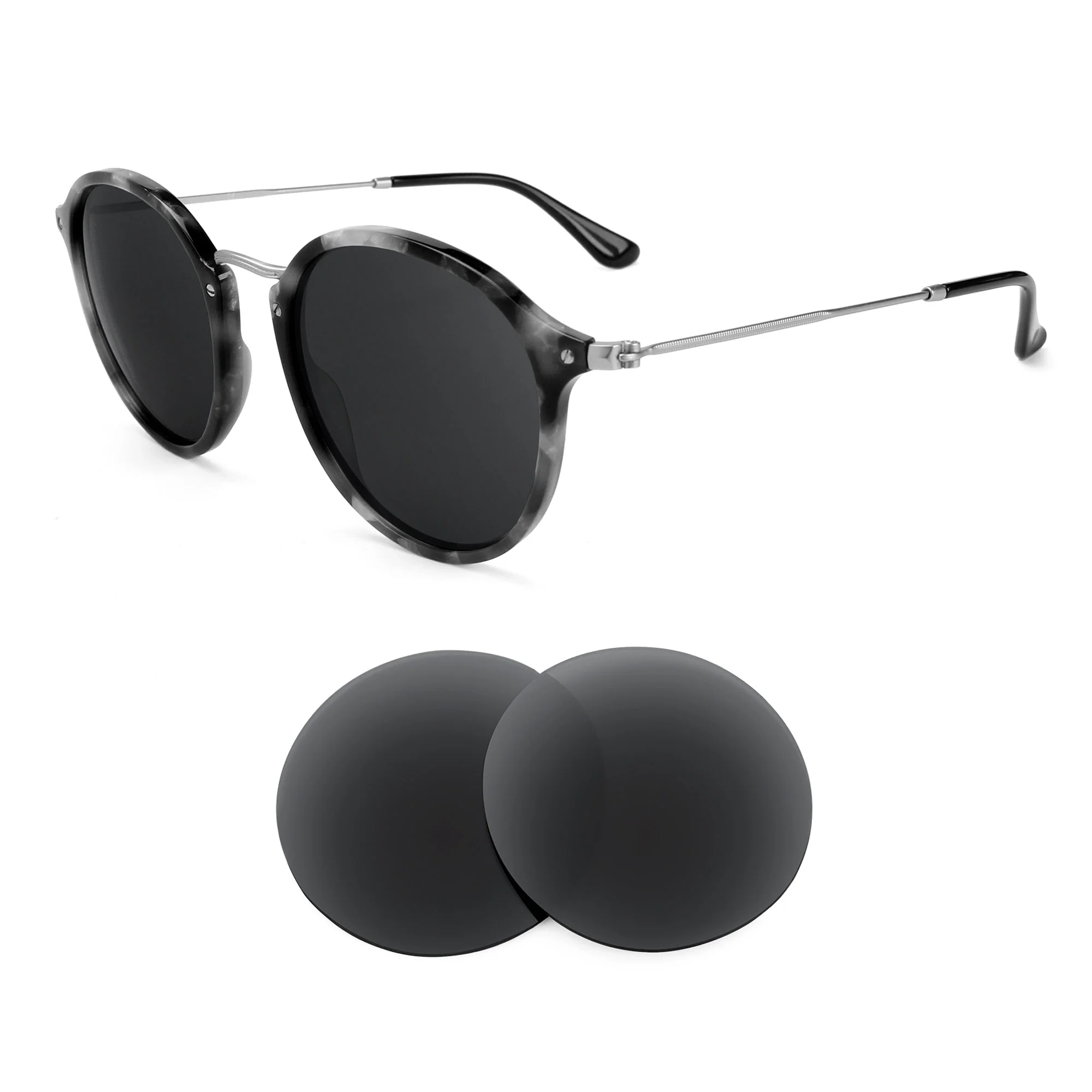 Revant Replacement Lenses for Ray-Ban Round Fleck RB2447 52mm