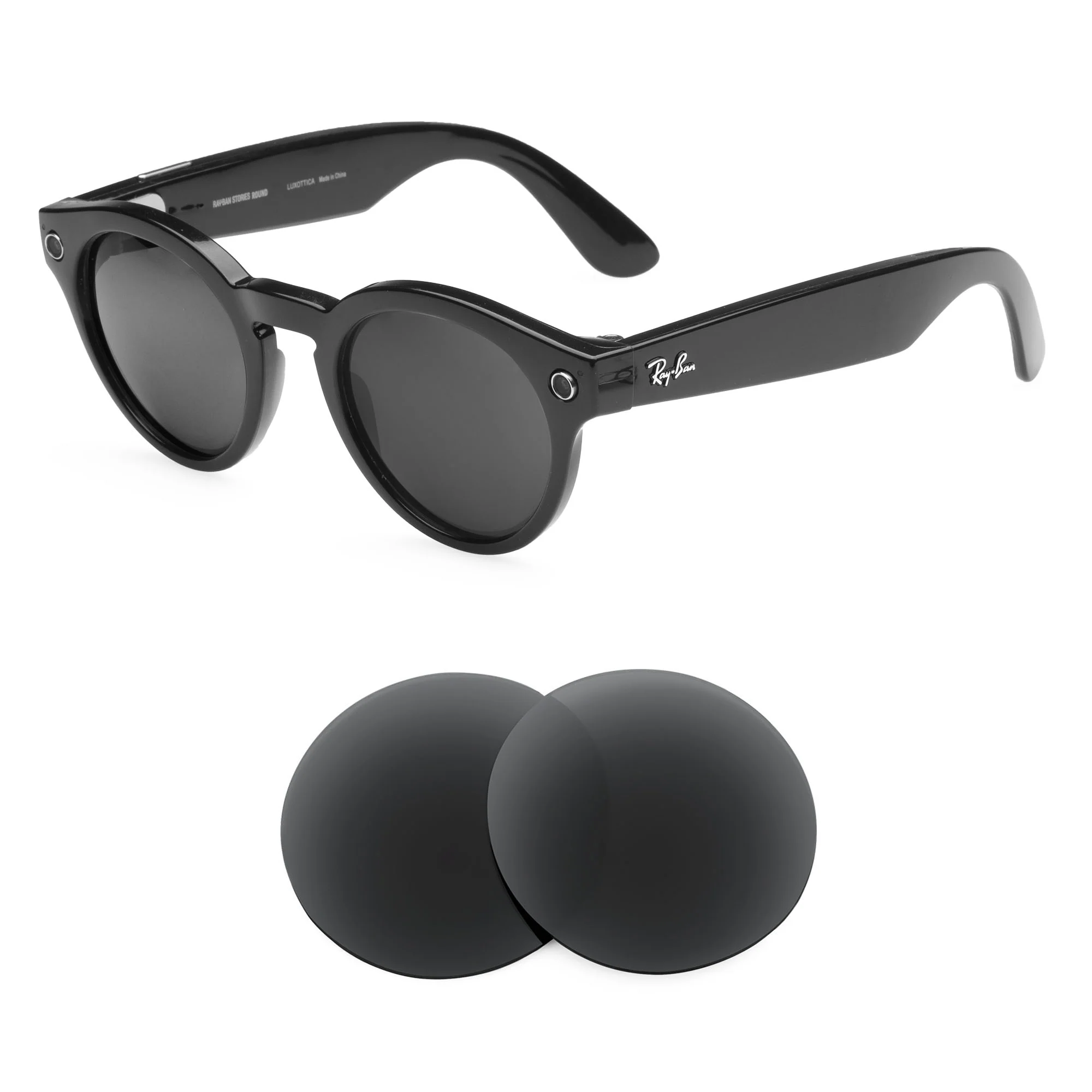 Revant Replacement Lenses for Ray-Ban Stories Round RW4003 48mm