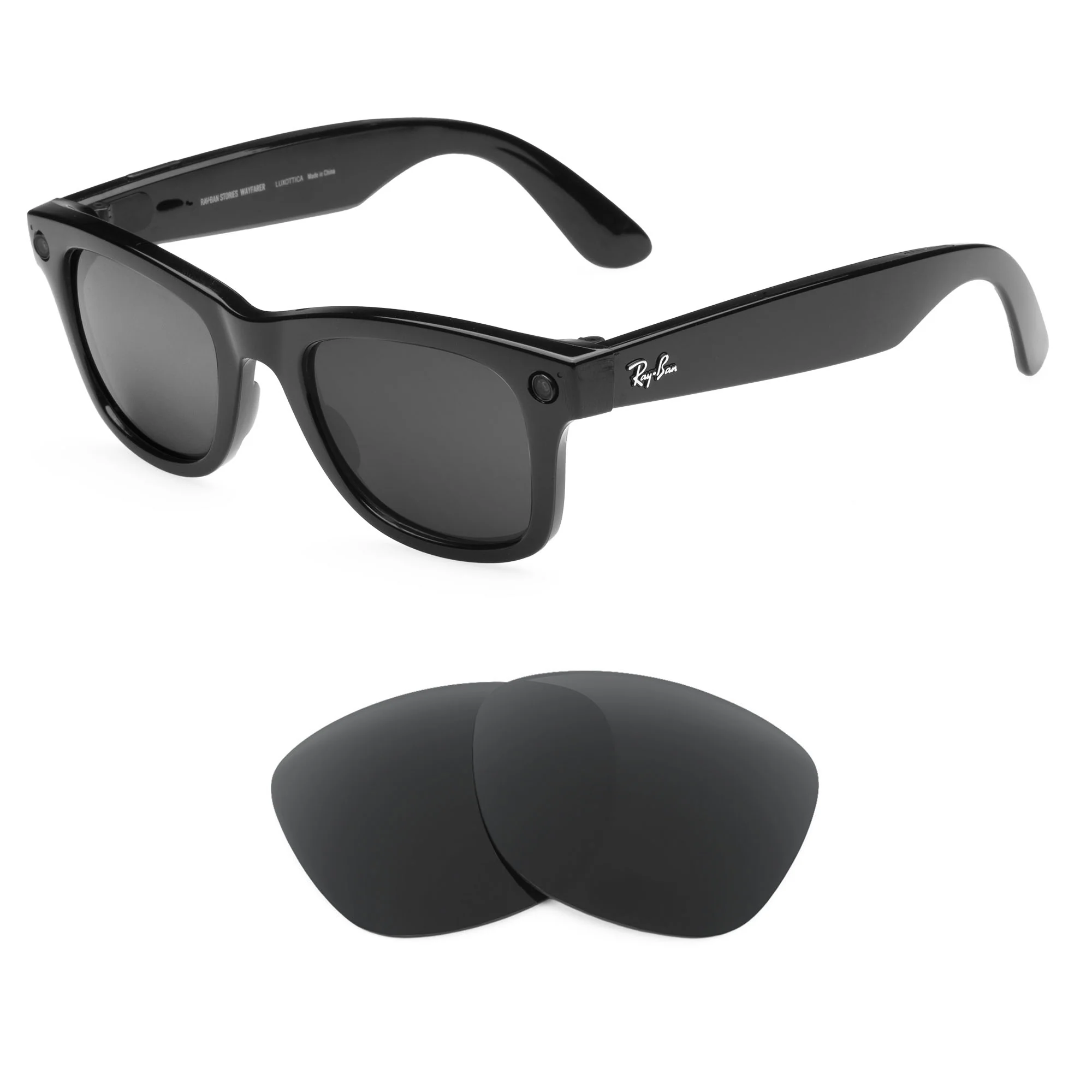 Revant Replacement Lenses for Ray-Ban Stories Wayfarer RW4004 53mm