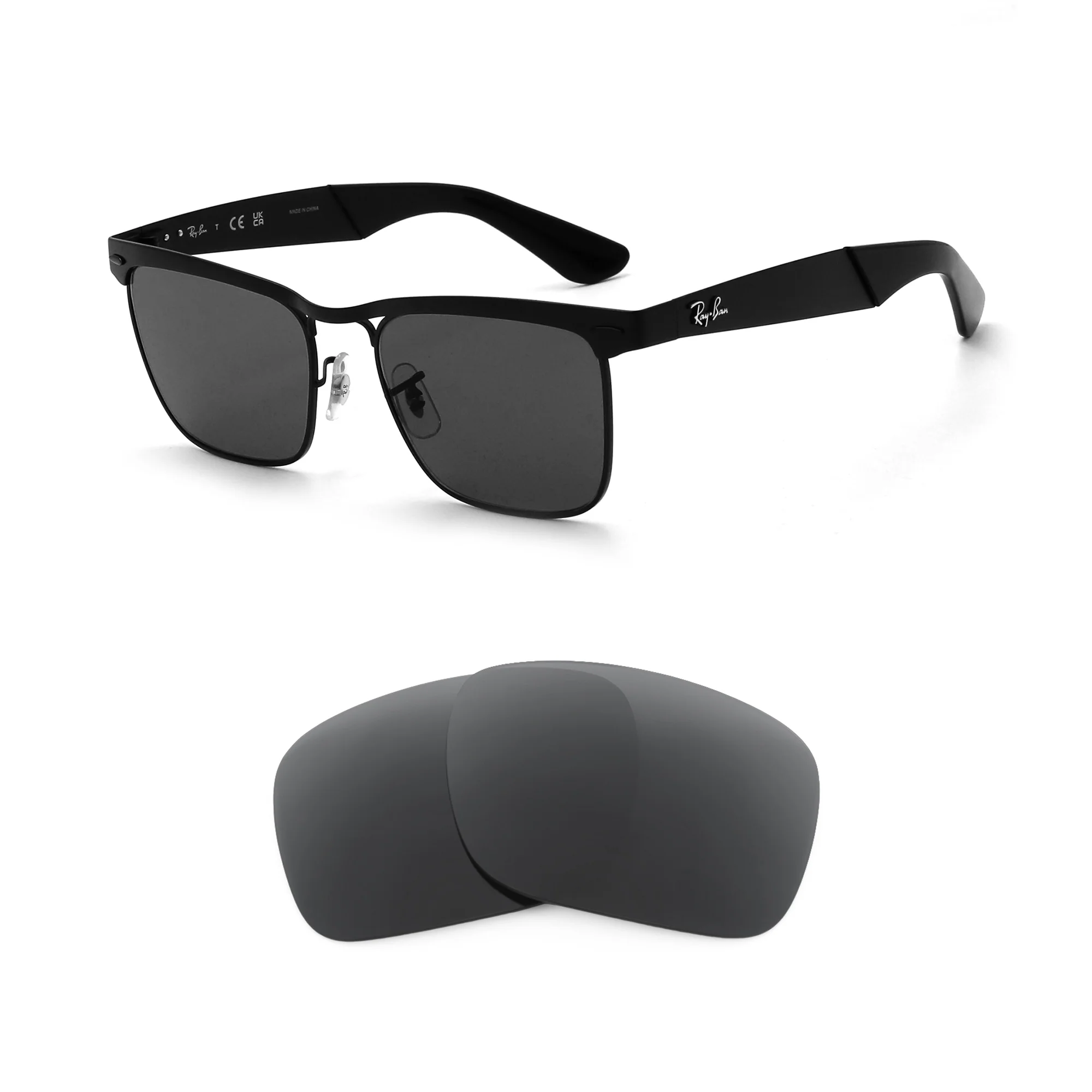 Revant Replacement Lenses for Ray-Ban Wayfarer Deluxe RB3875 56mm