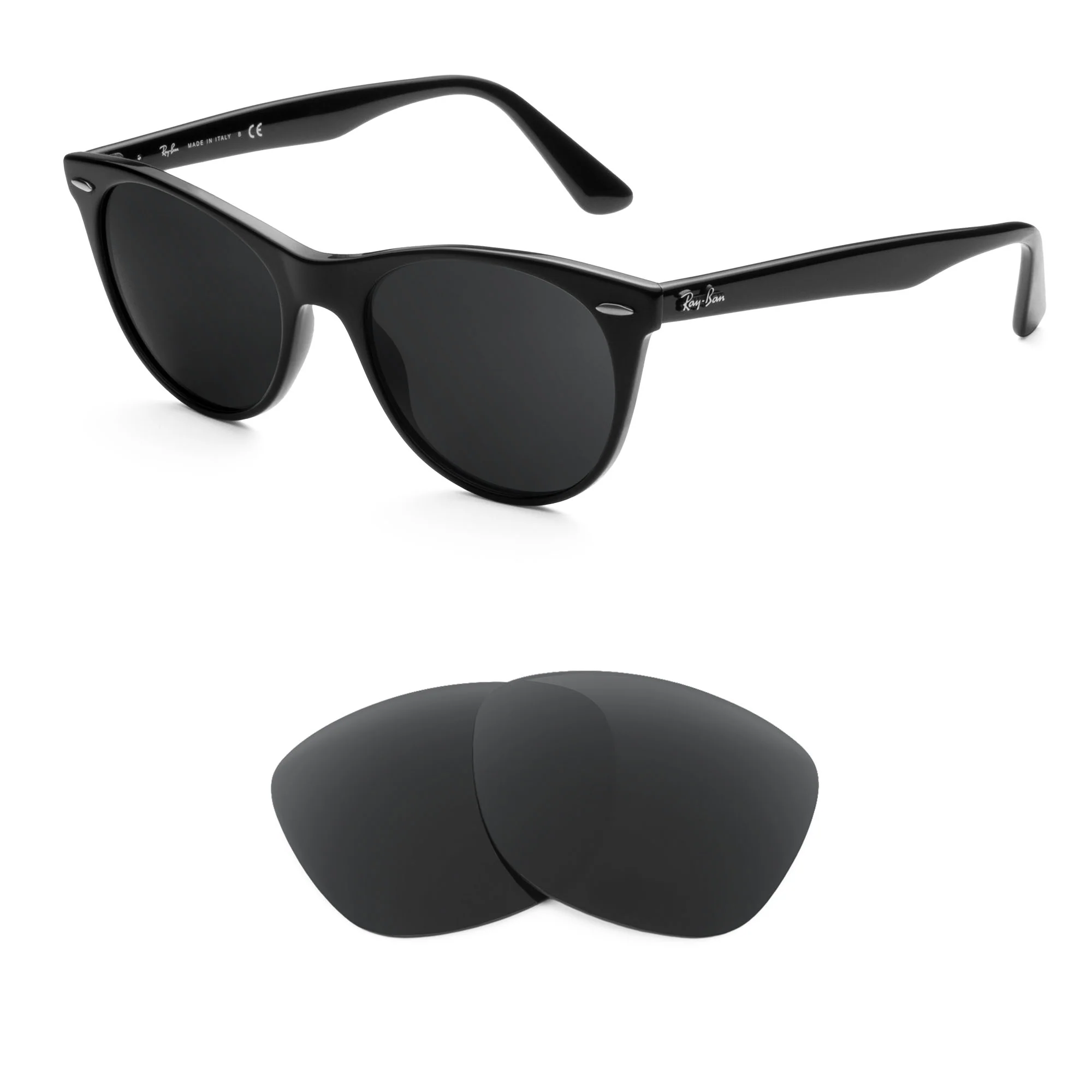 Revant Replacement Lenses for Ray-Ban Wayfarer II RB2185 52mm