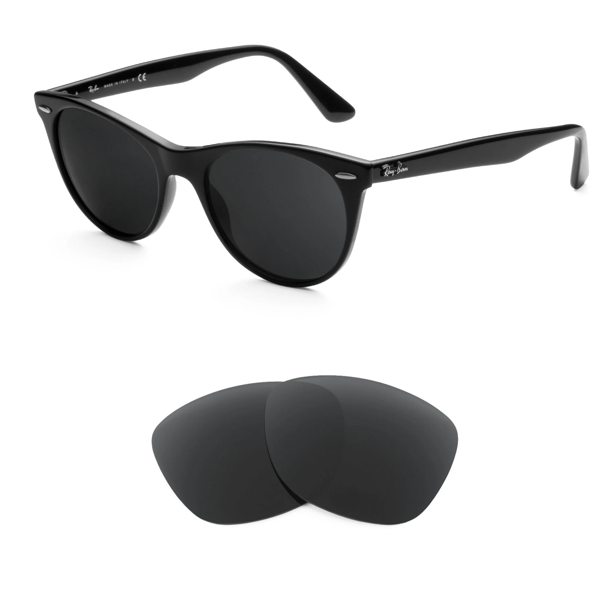 Revant Replacement Lenses for Ray-Ban Wayfarer II RB2185 55mm