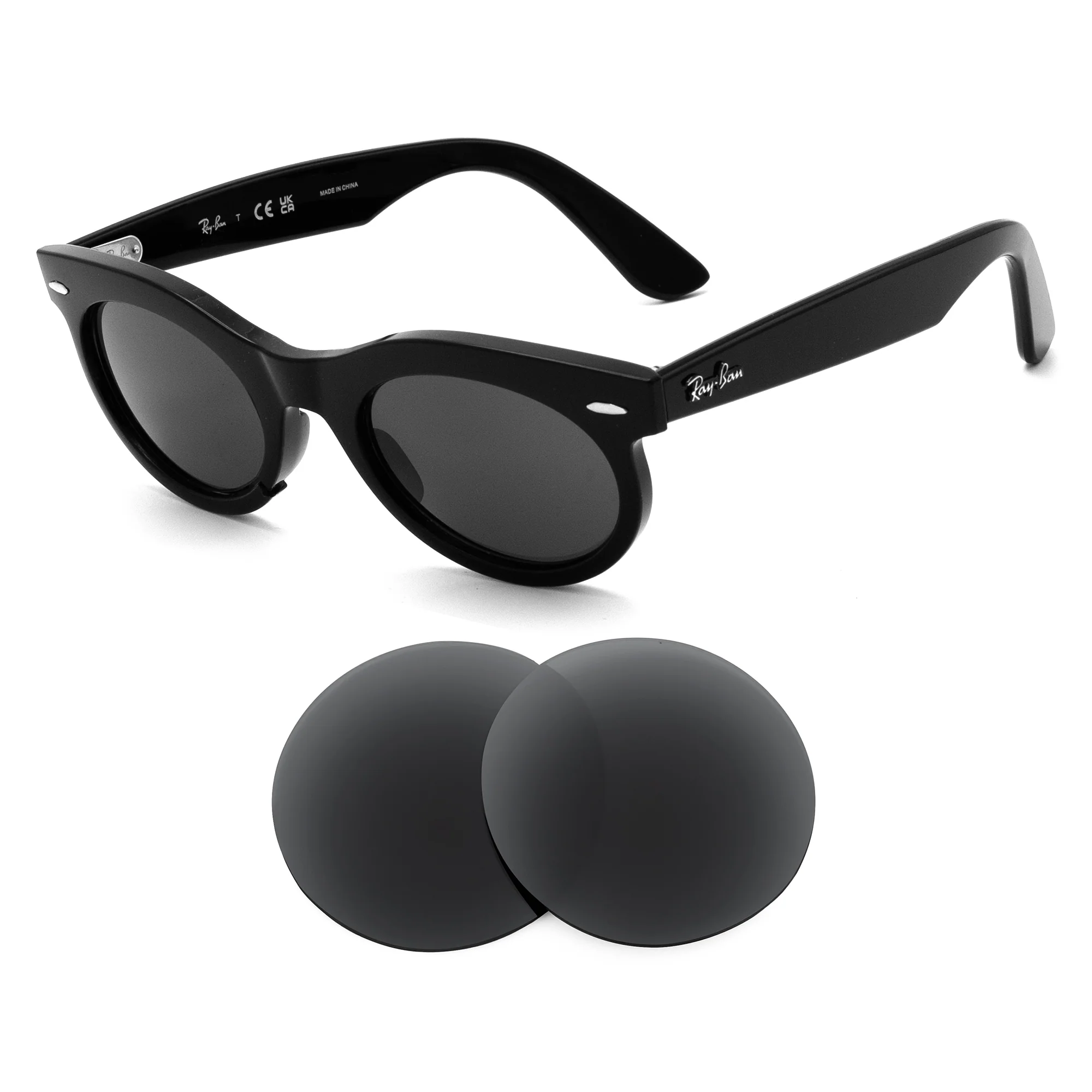 Revant Replacement Lenses for Ray-Ban Wayfarer Oval RB2242 50mm