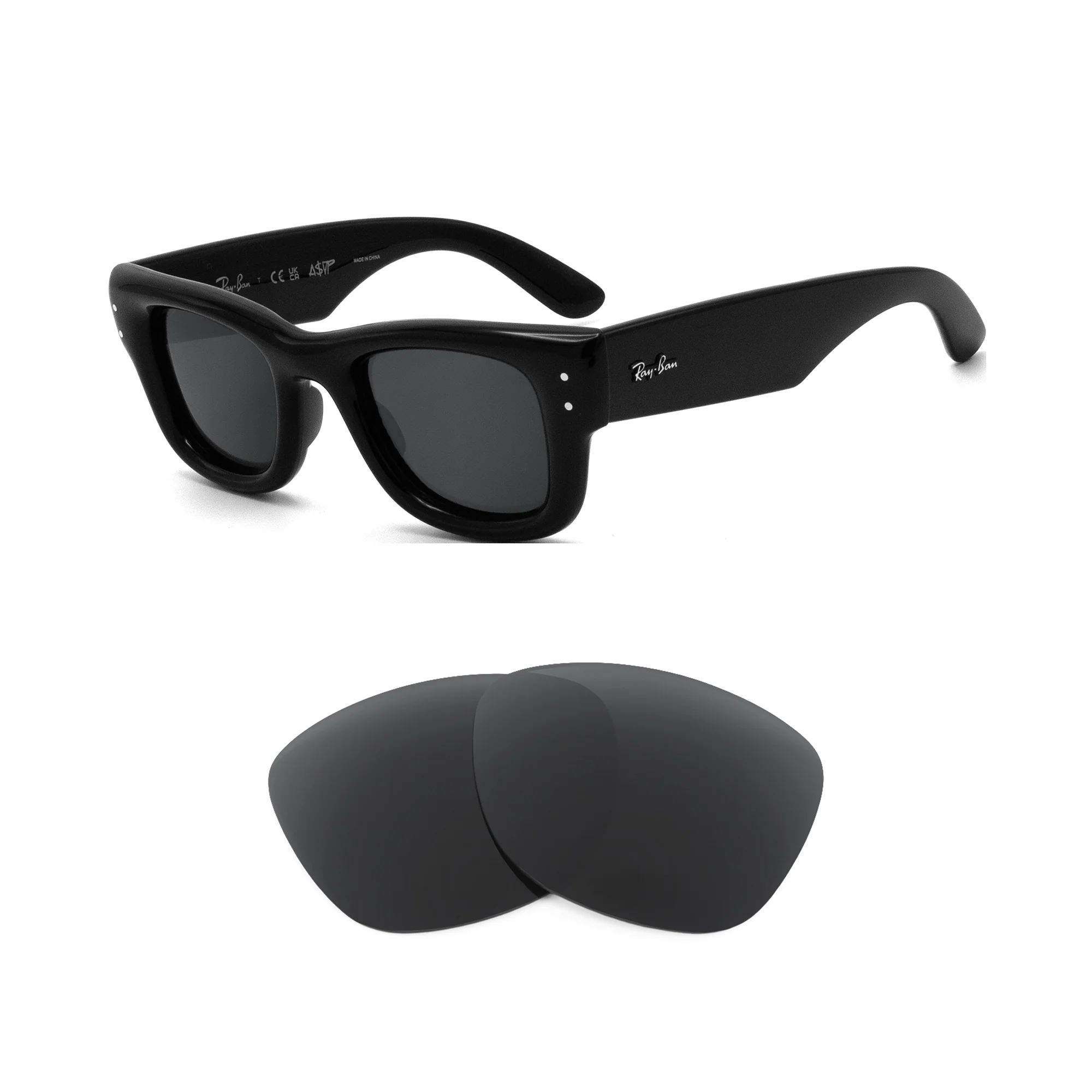Revant Replacement Lenses for Ray-Ban Wayfarer Puffer RB4940 47mm
