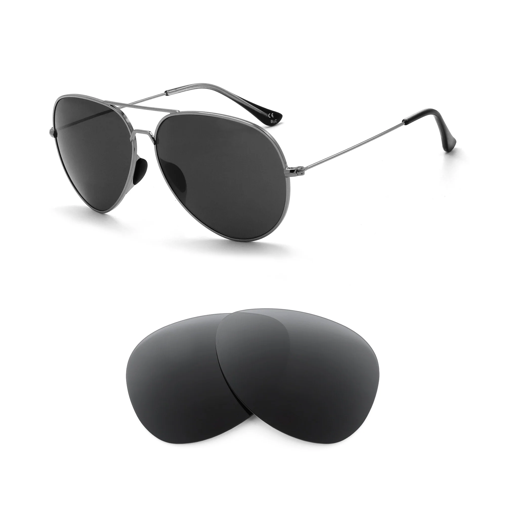 Revant Replacement Lenses for Shady Rays Aviator Medium/Large Tangle Free